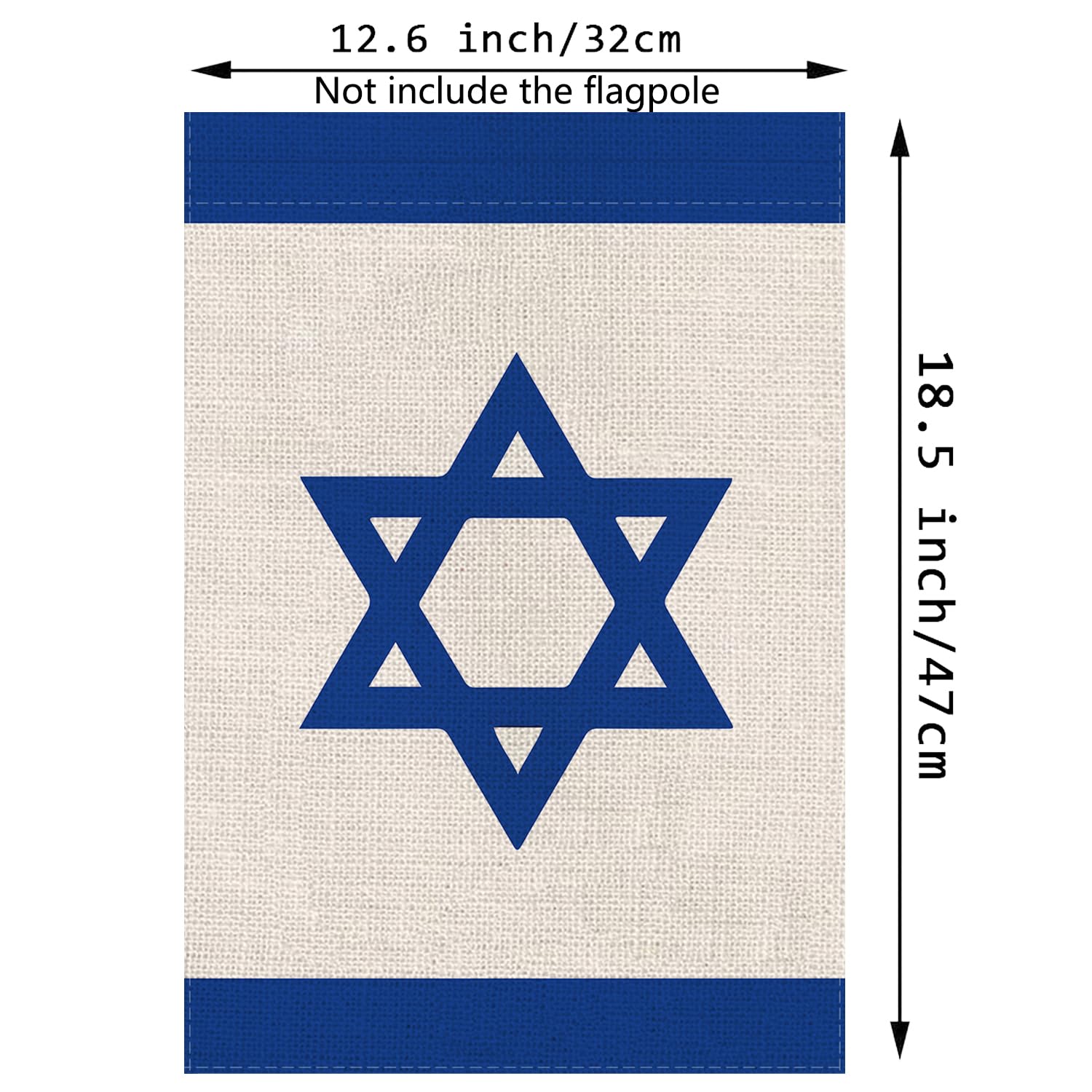 Israel Champion Garden Flag Vertical Double-Sided Flags For Outside Holiday Flag Home Signs Yard Lawn Outdoor Decor 12.5x18 Inch