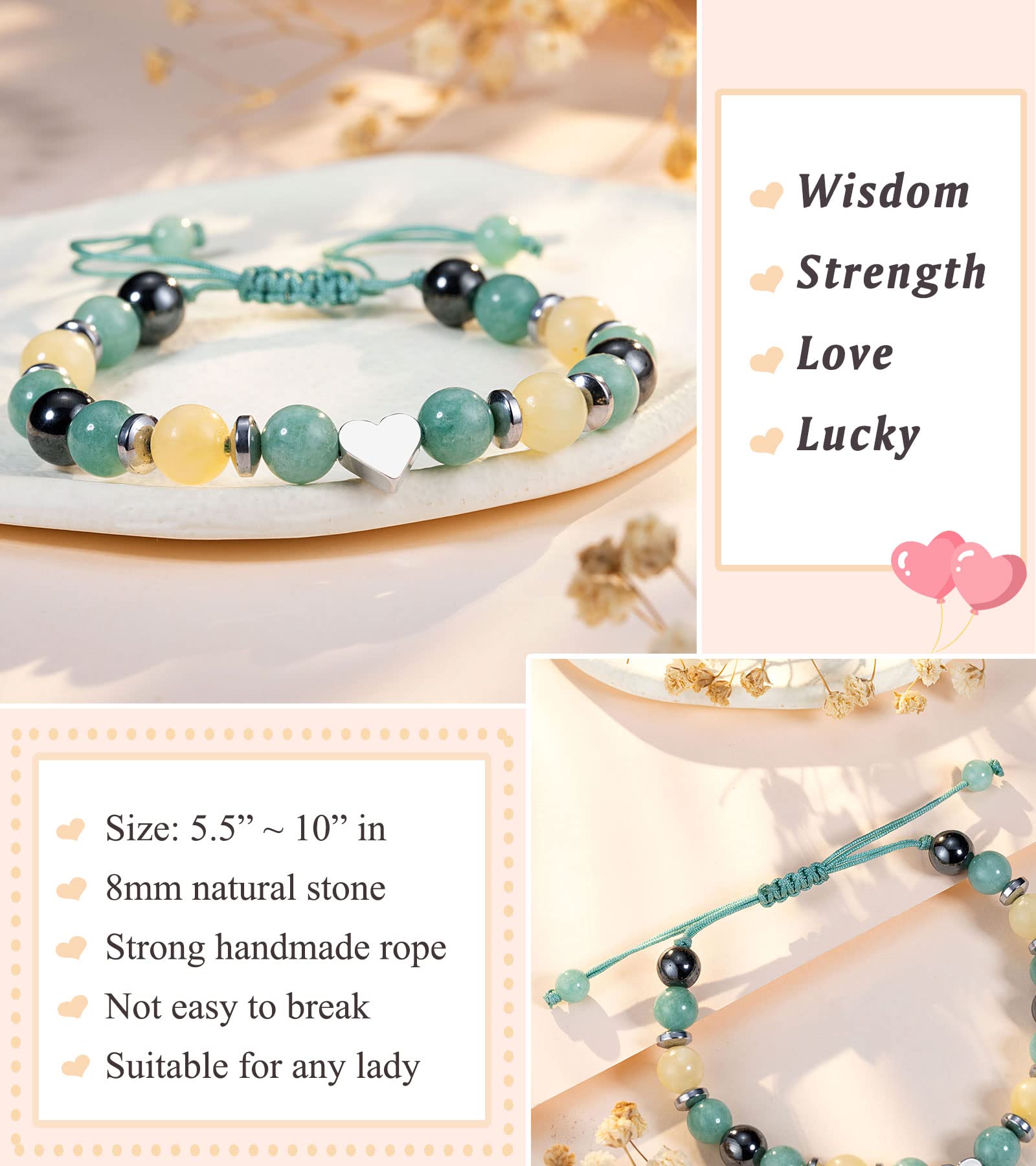 UPROMI Teen Gifts Trendy Stuff Things Bracelets for Teen Jewelry Birthday Valentines Day Christmas Gifts for Granddaughter Teens Tween Teenage Christmas Stocking Stuffers