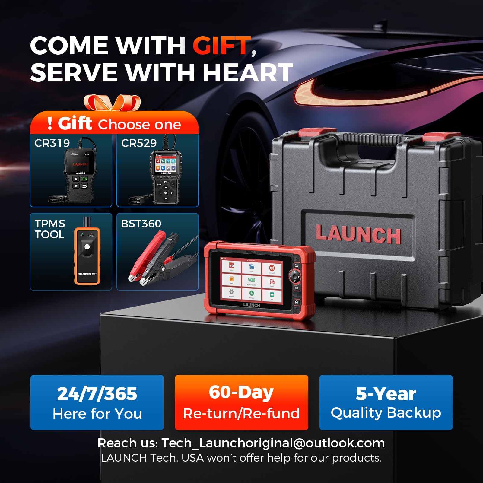 LAUNCH X431 CRP919X OBD2 Scanner,ECU Coding Bidirectional Scan Tool,31+Reset,CAN FD/DoIP,FCA Autoauth, 100+ Brands OBD2 Scanner Diagnostic Tool,All Systems Diagnostic Scanner, IMMO Car Scanner