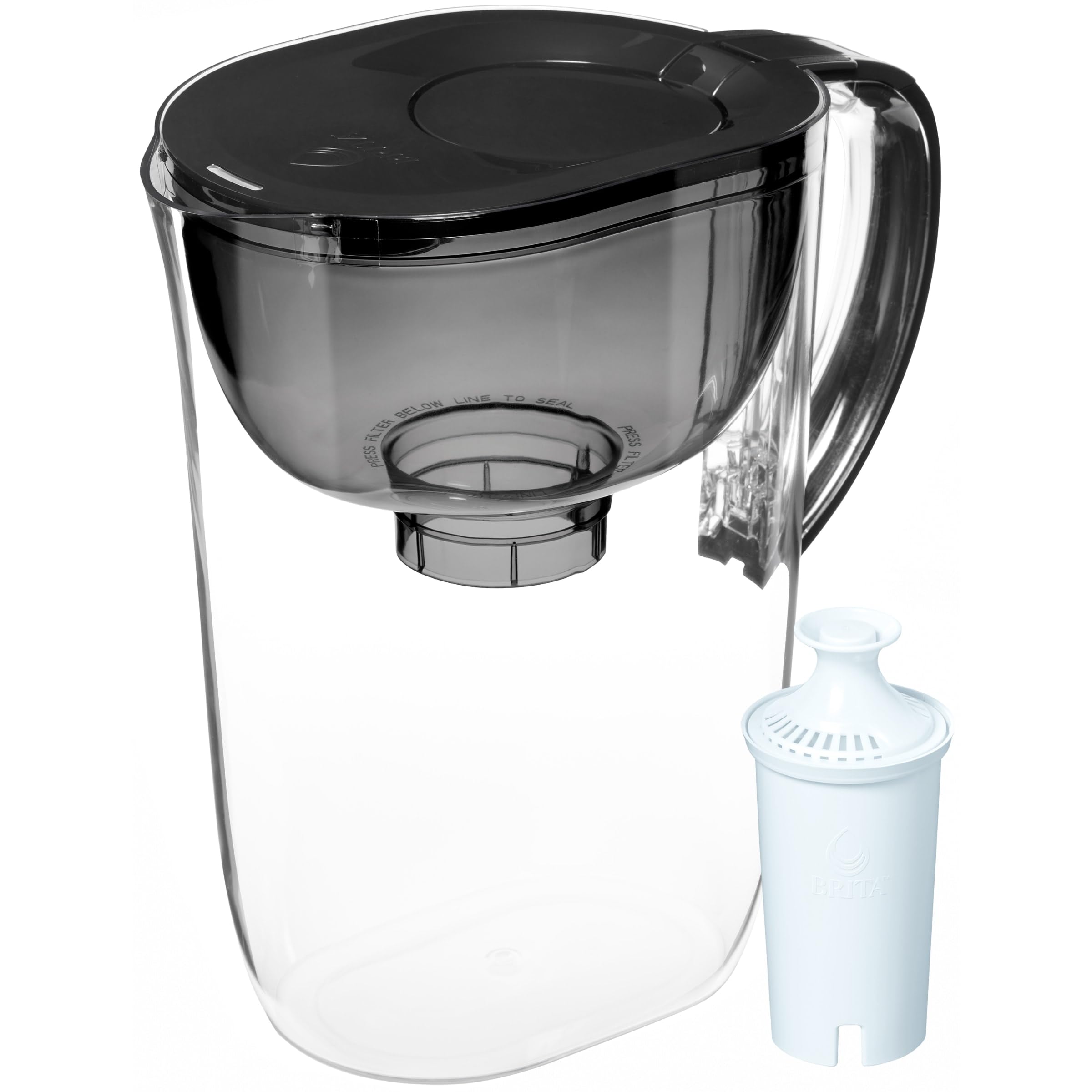 Brita™ Large 10 Cup Pitcher - Brita Plus Filter, Everyday, Black