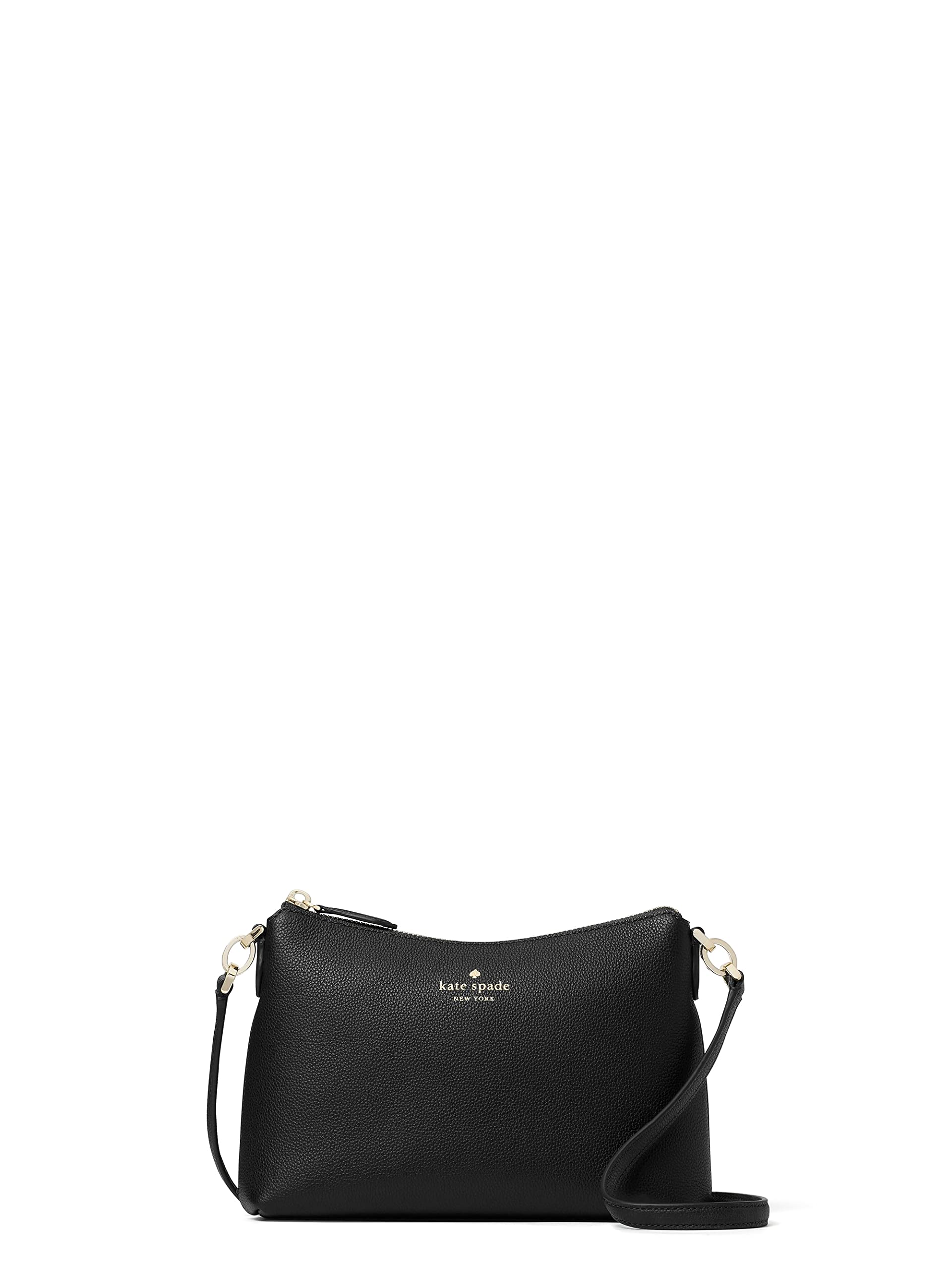 Kate Spade Bailey Textured Leather Crossbody Bag Purse Handbag (BLACK)