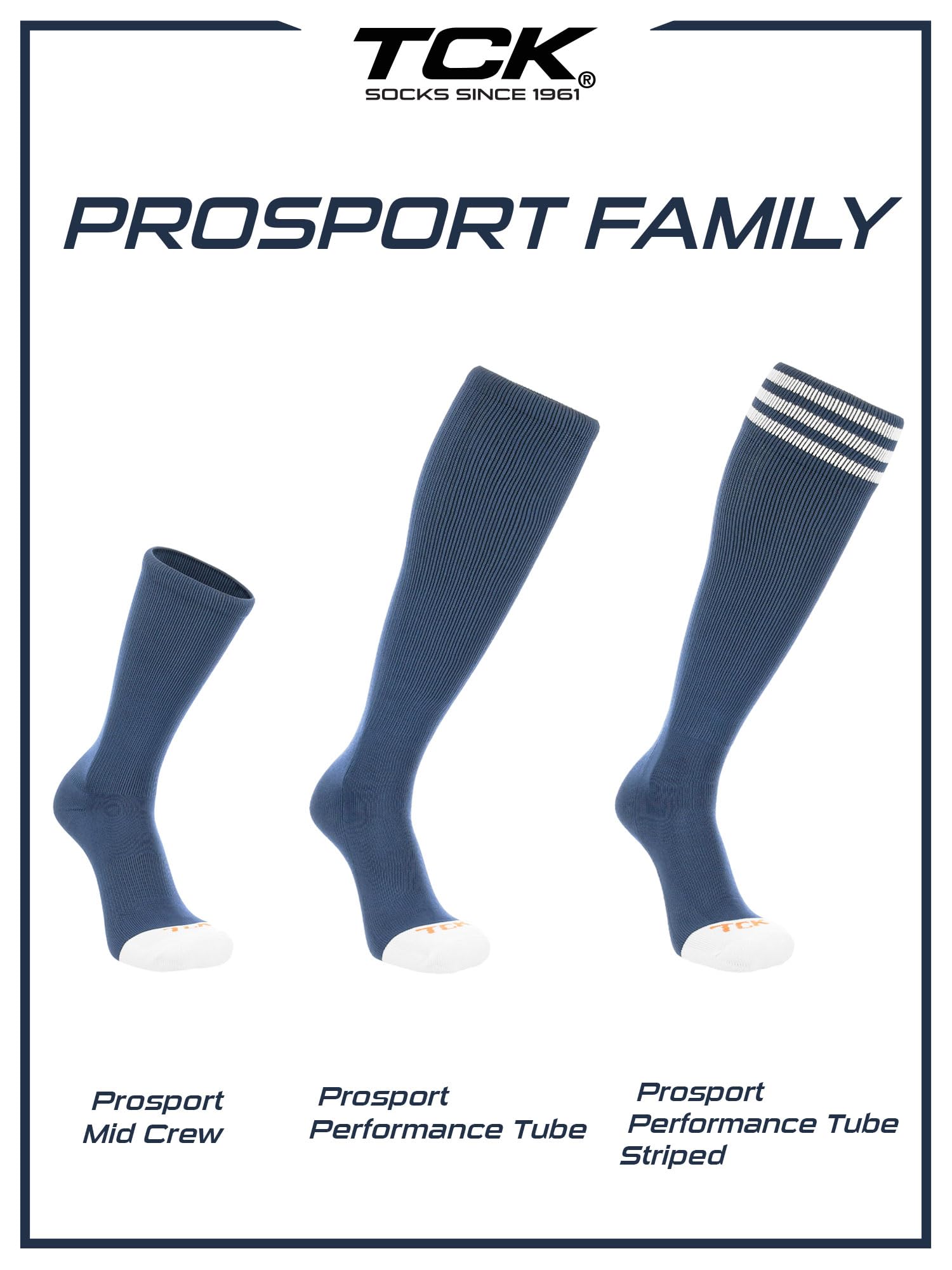 TCK Prosport Performance Tube Socks (Black, Small)