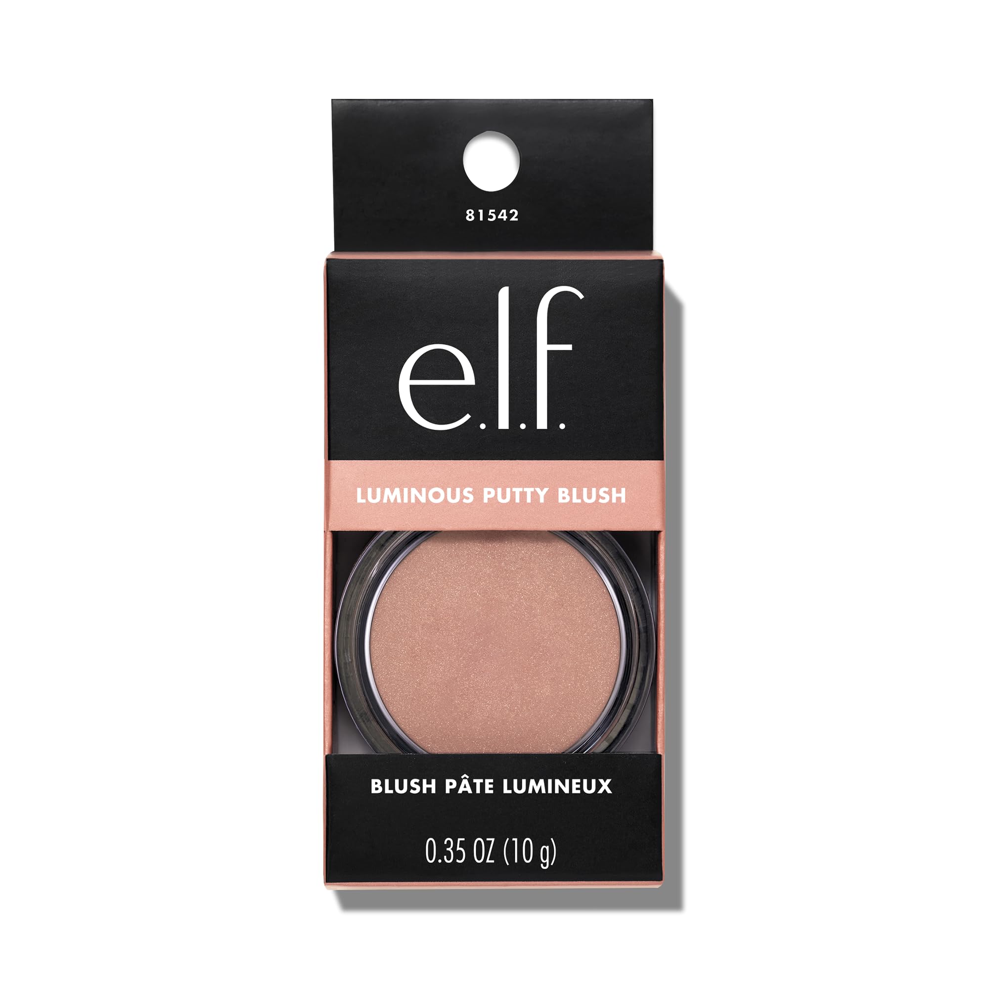 e.l.f. Luminous Putty Blush, Putty-to-Powder, Buildable Blush With A Subtle Shimmer Finish, Highly Pigmented & Creamy, Vegan & Cruelty-Free, Maui