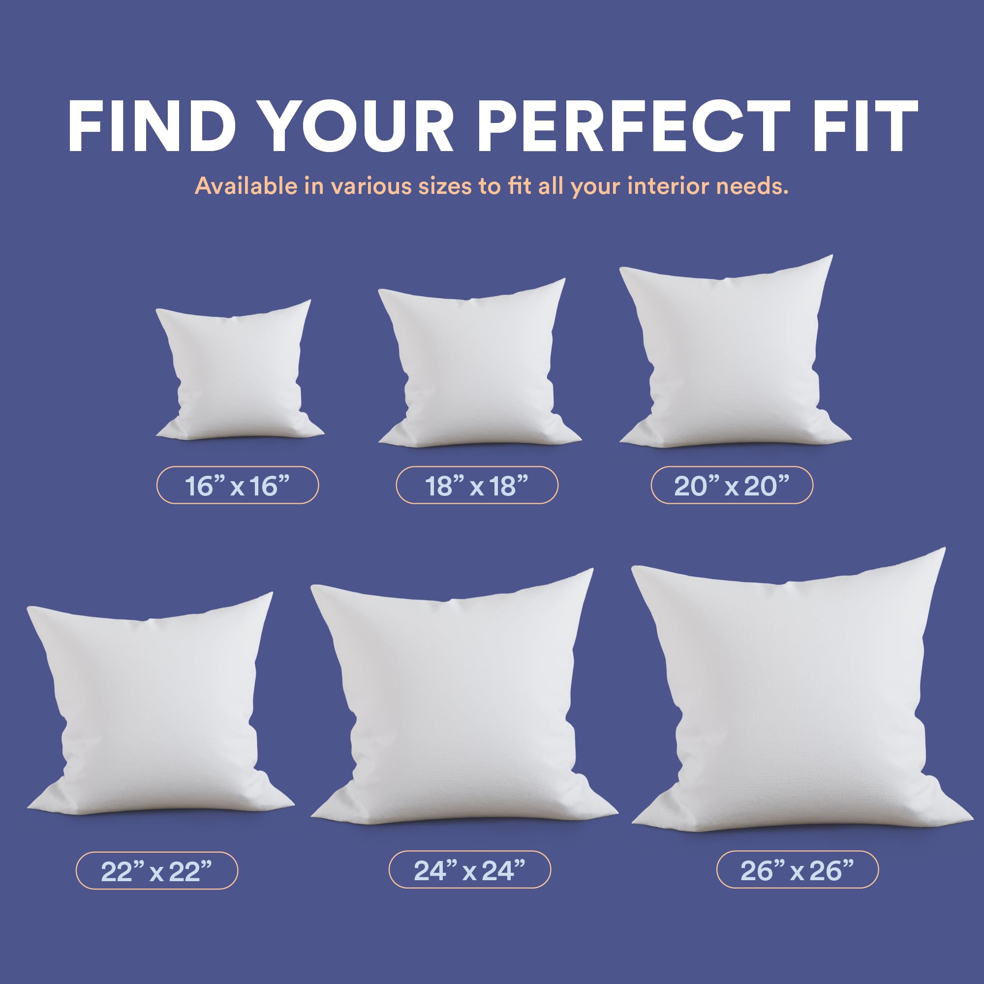 Continental Bedding Decorative Throw Pillow Goose Down and Feather Fill 50/50, 18x18 inch, White