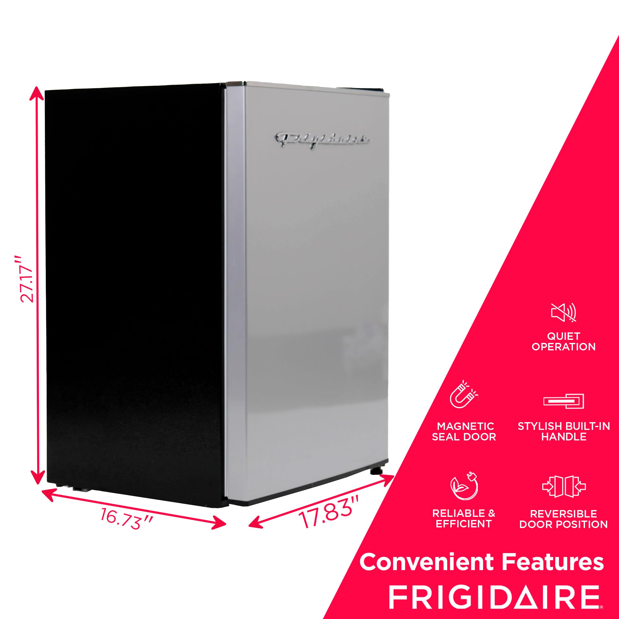 Frigidaire EFR285-6COM, 2.5 cu ft Refrigerator, Stainless Steel Door, Platinum Series