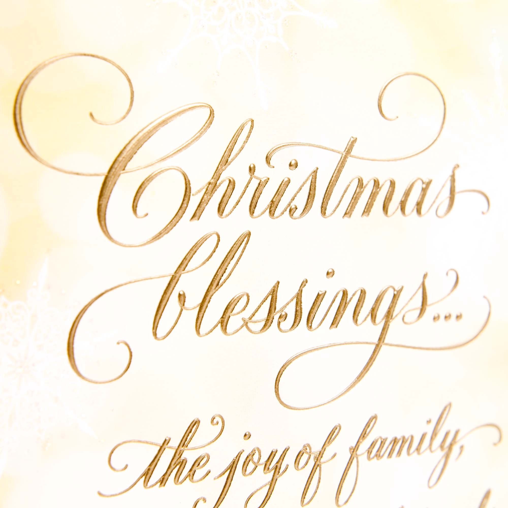 Hallmark Religious Boxed Christmas Cards, Christmas Blessings (16 Cards and 17 Envelopes)