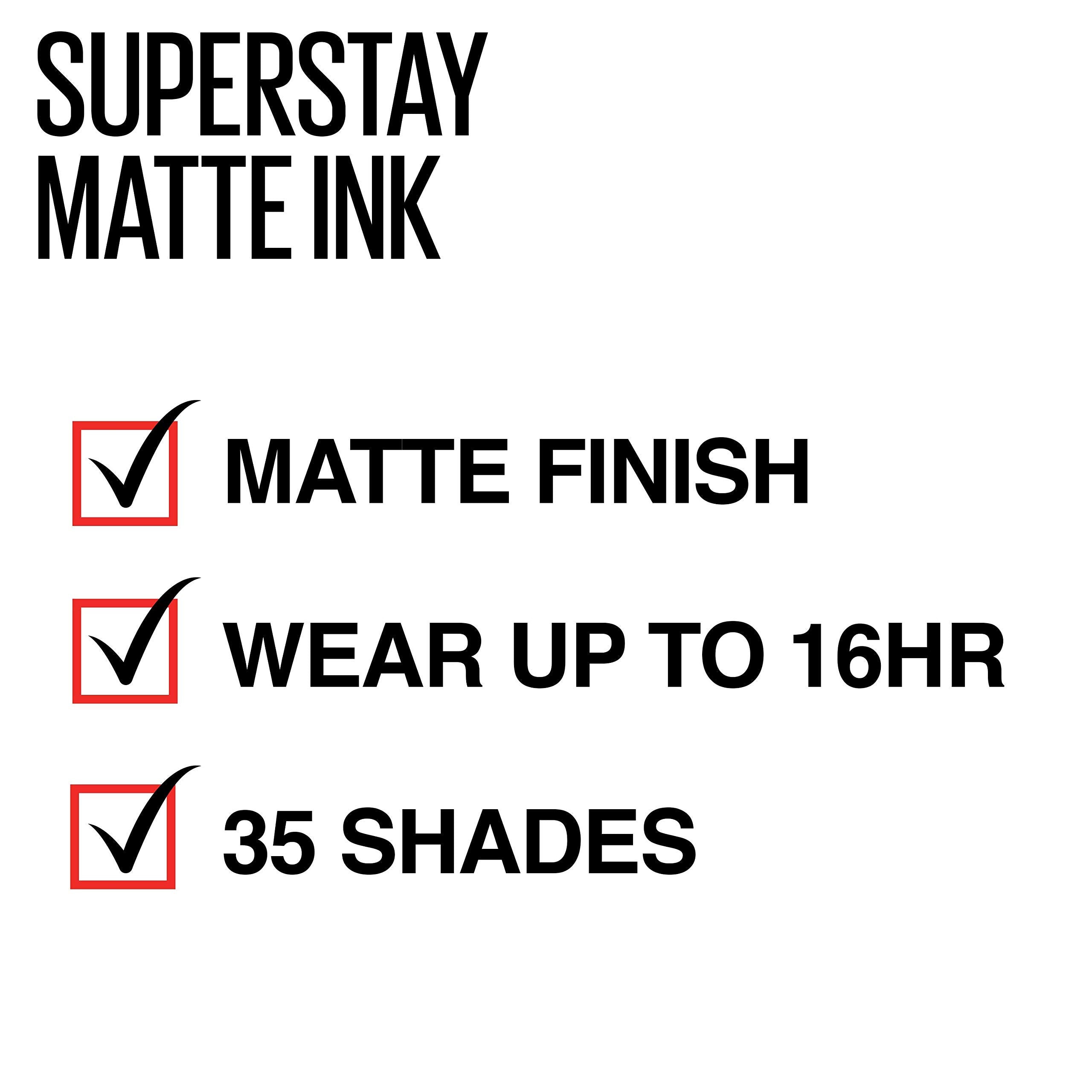 Maybelline Super Stay Matte Ink Liquid Lipstick Makeup, Long Lasting High Impact Color, Up to 16H Wear, Dreamer, Warm Pink Neutral, 1 Count