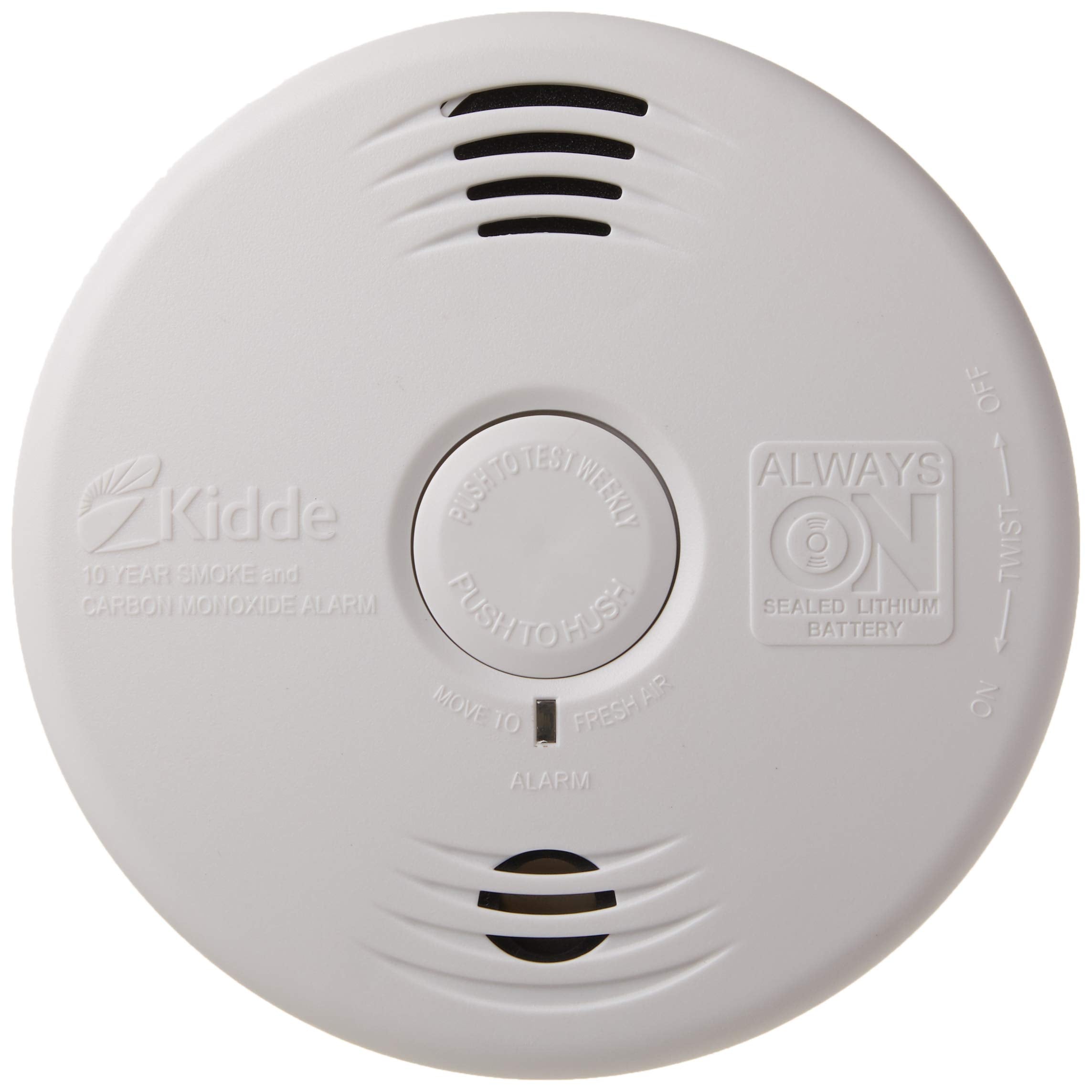 Kidde Smoke & Carbon Monoxide Detector, 10-Year Battery, Voice Alerts , 1 Count ( Pack of 1)