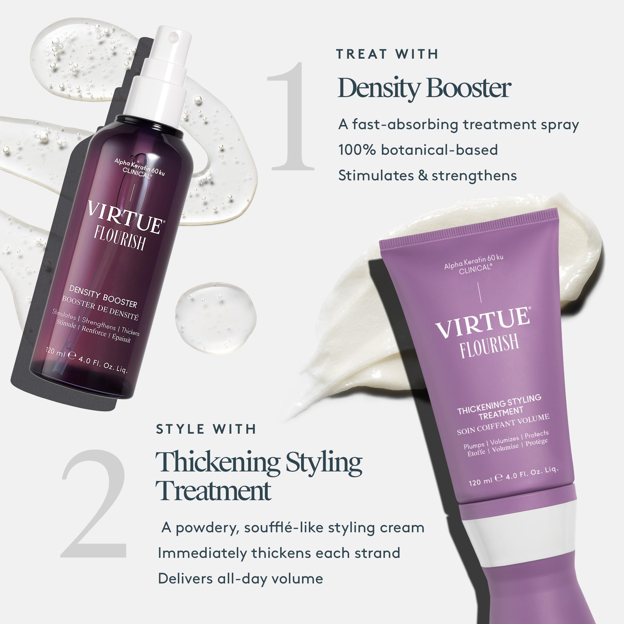 Virtue Flourish Density Booster Spray for Hair Growth | Thinning Hair Treatment