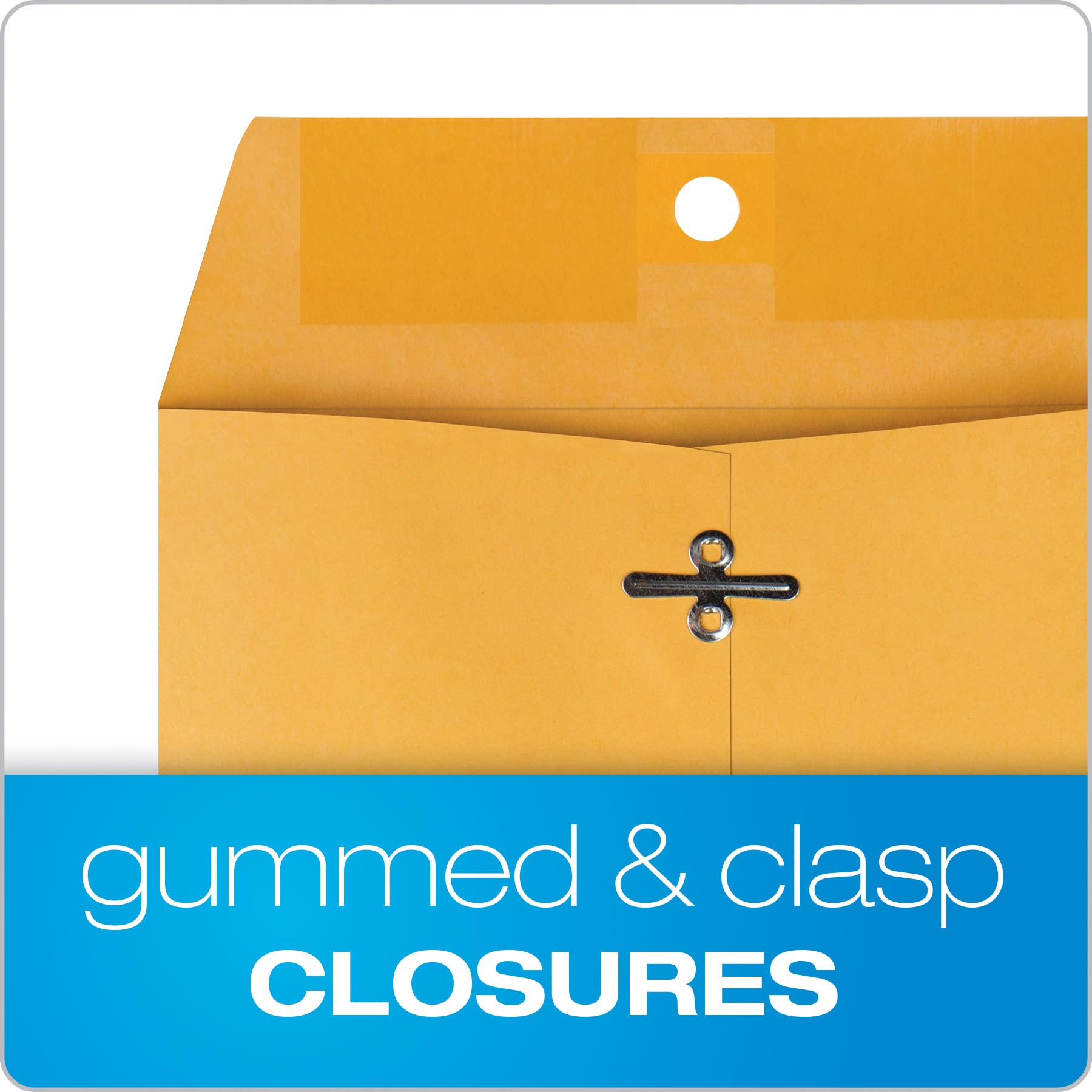 Quality Park 6 x 9 Clasp Envelopes, Clasp and Gummed Closures for Storing or Mailing, 28 lb Kraft Paper, Bulk Dispenser Box, 500/Carton (QUA37555)