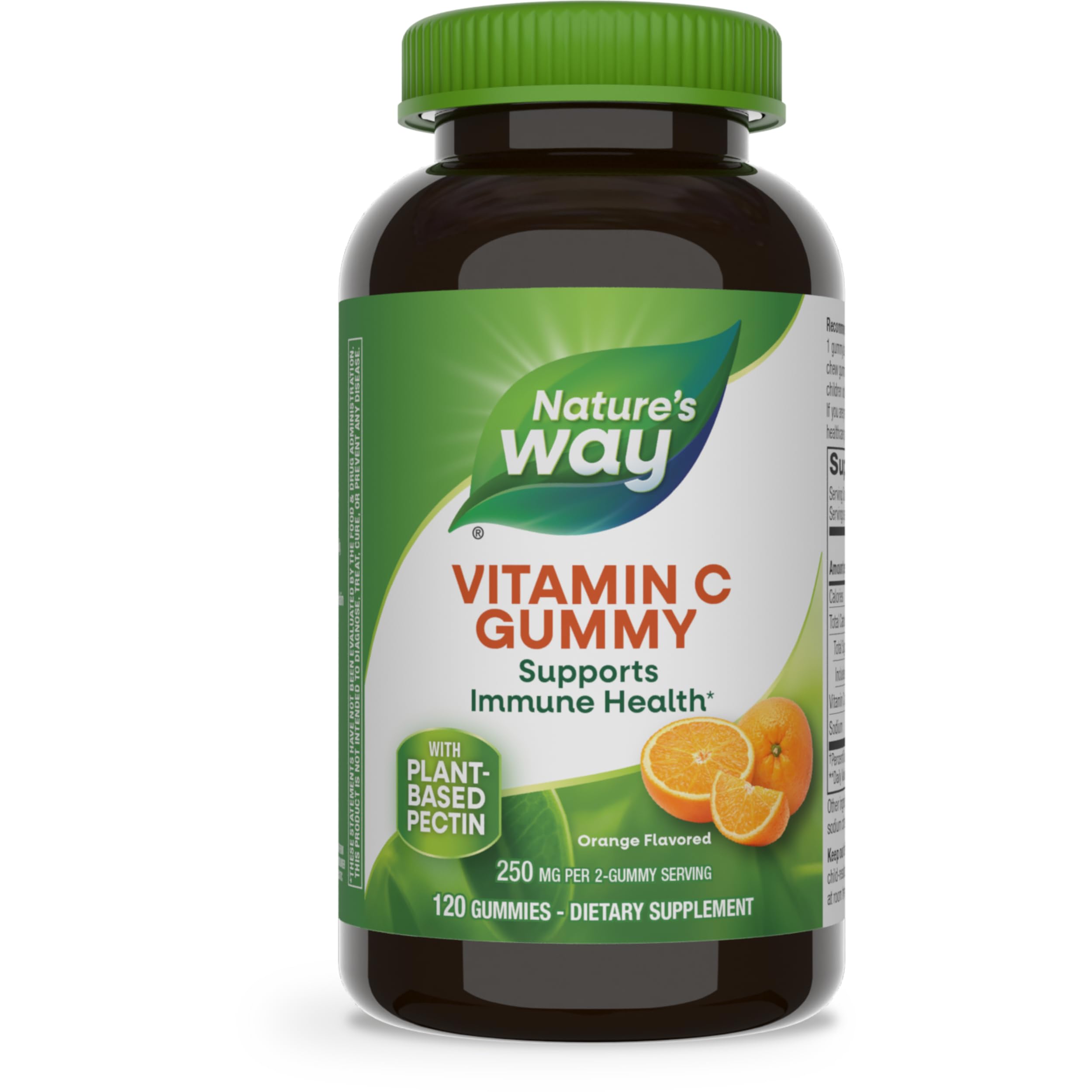 Nature’s Way Vitamin C Gummies, Support Immune Health*, Antioxidant, 250 mg per 2-gummy Serving, Orange Flavored, 120 Gummies (Packaging May Vary)