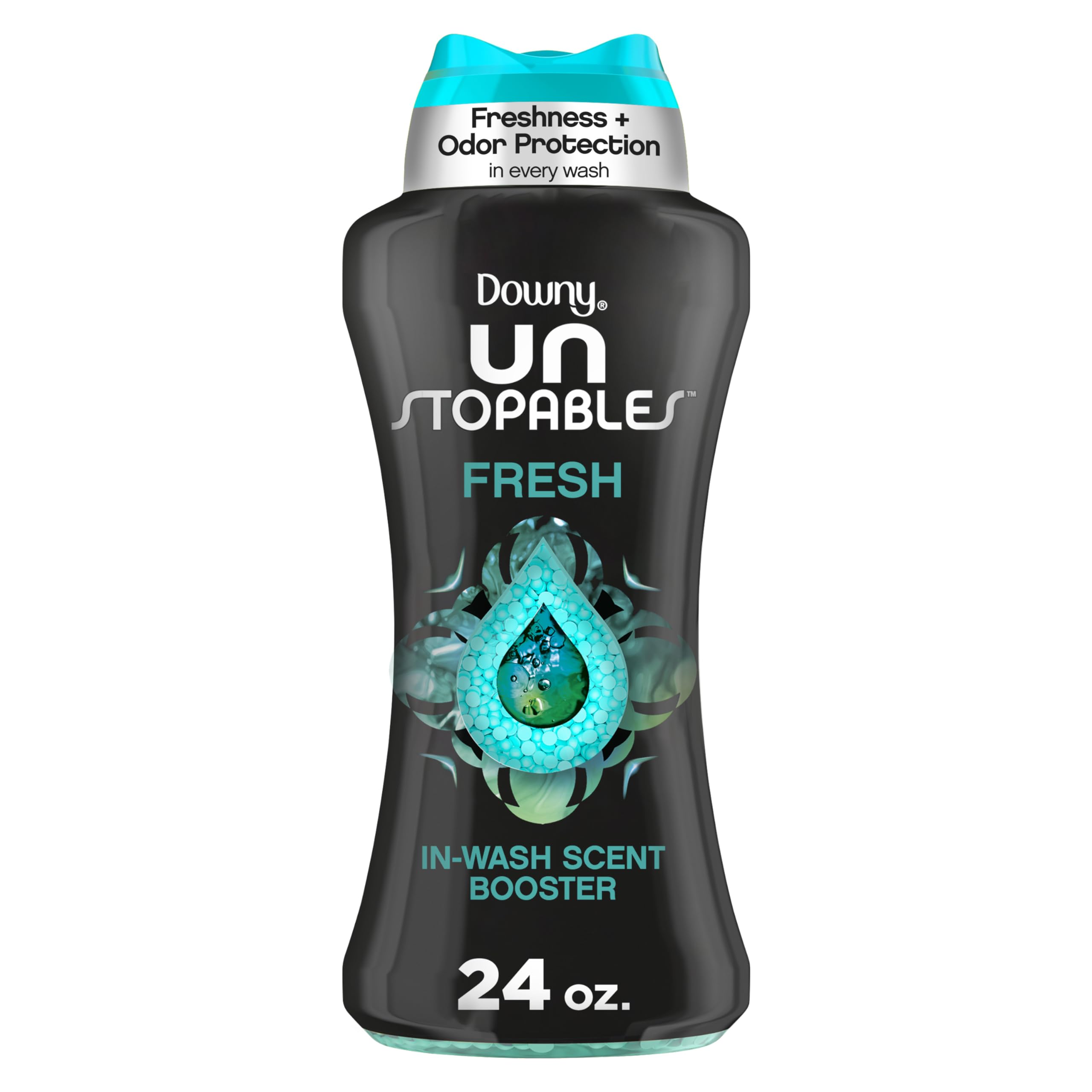 Downy Unstopables In Wash Scent Booster Beads, Fresh Scent, 24 oz, Downy Scent Booster Beads, Unstoppable Laundry Beads, Odor Protection