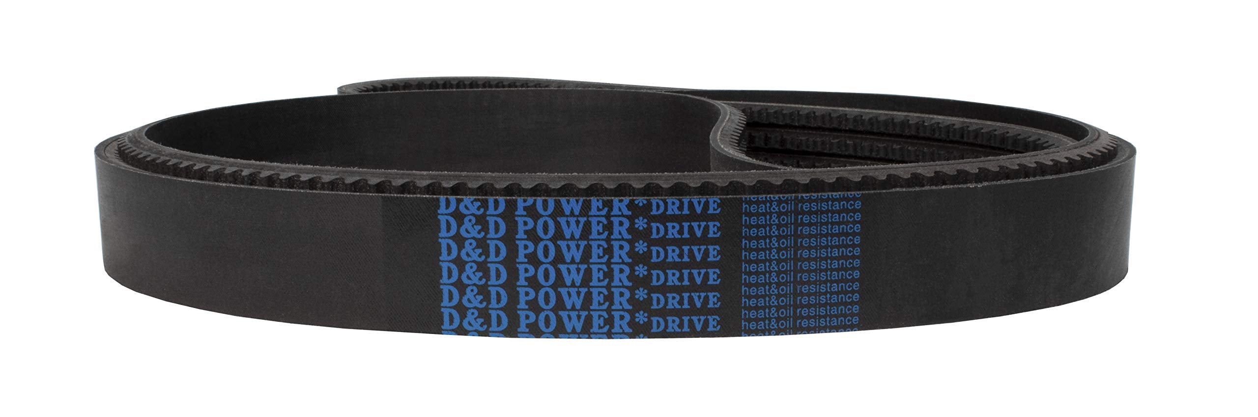 D&D PowerDrive 3-3VX450 Banded Cogged V Belt, 3 Band, Rubber