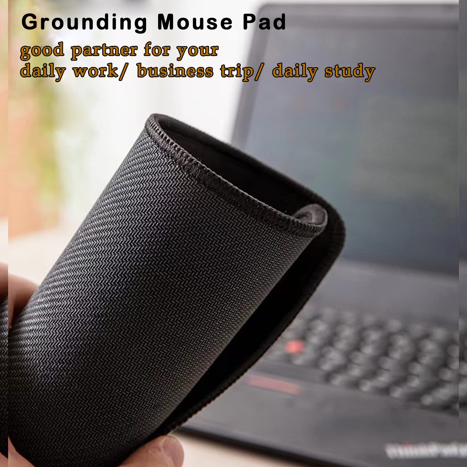 Grounding Mat for Working, Grounding Mouse Mat Reduce Stress, Grounding Mouse Pad for Health and Better Sleep 9.8”*11.8”