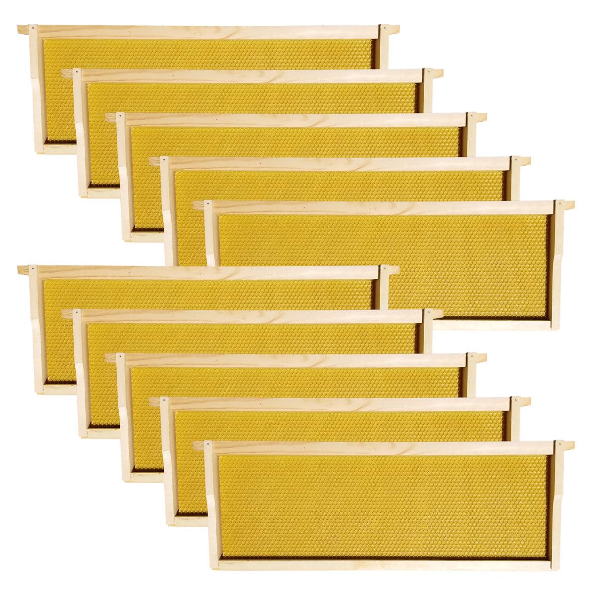 Wax-Coated 10 Frame Beehive - (1) Deep & (1) Medium Unassembled