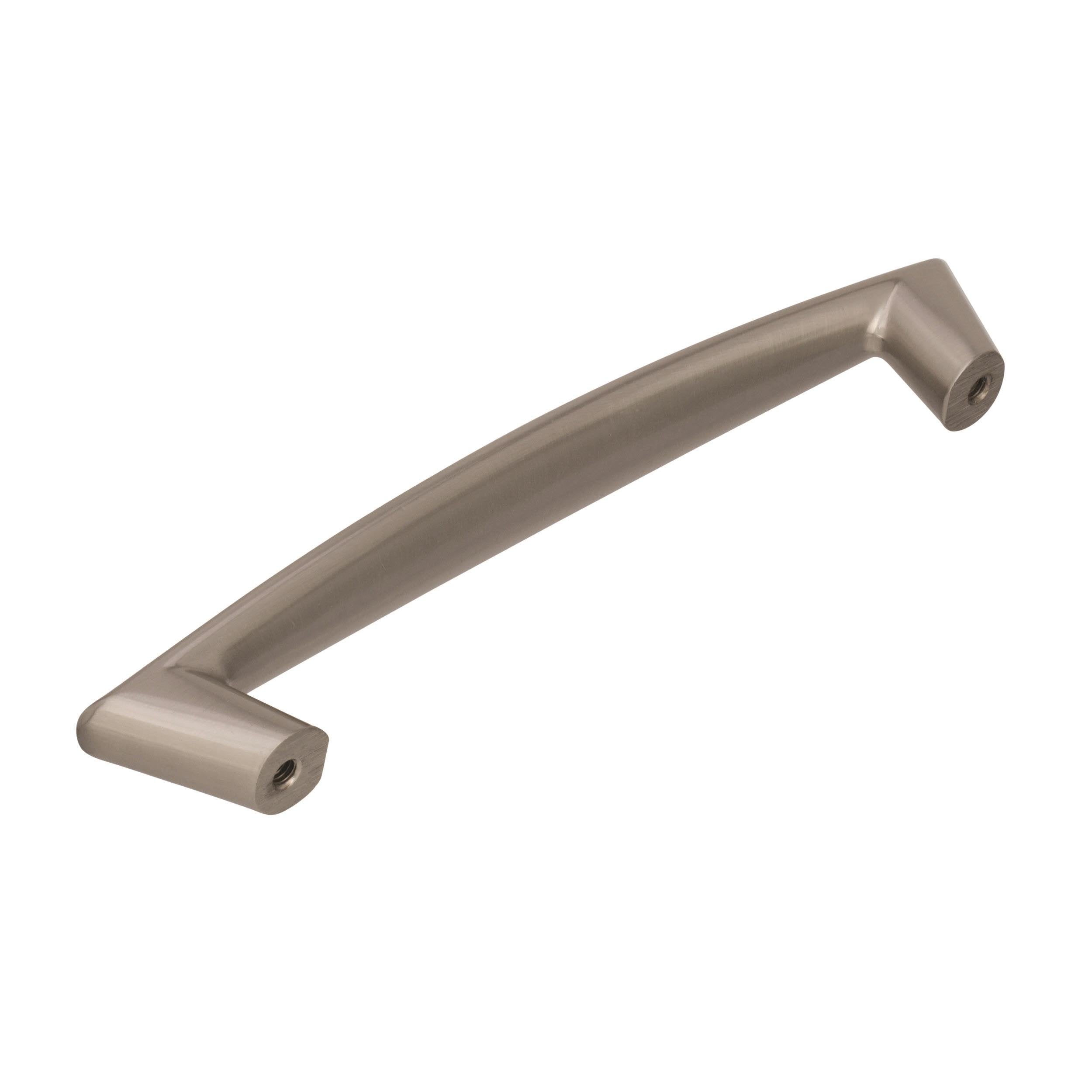 Amerock | Cabinet Pull | Satin Nickel | 5-1/16 inch (128 mm) Center to Center | Essential'Z | 1 Pack | Drawer Pull | Drawer Handle | Cabinet Hardware