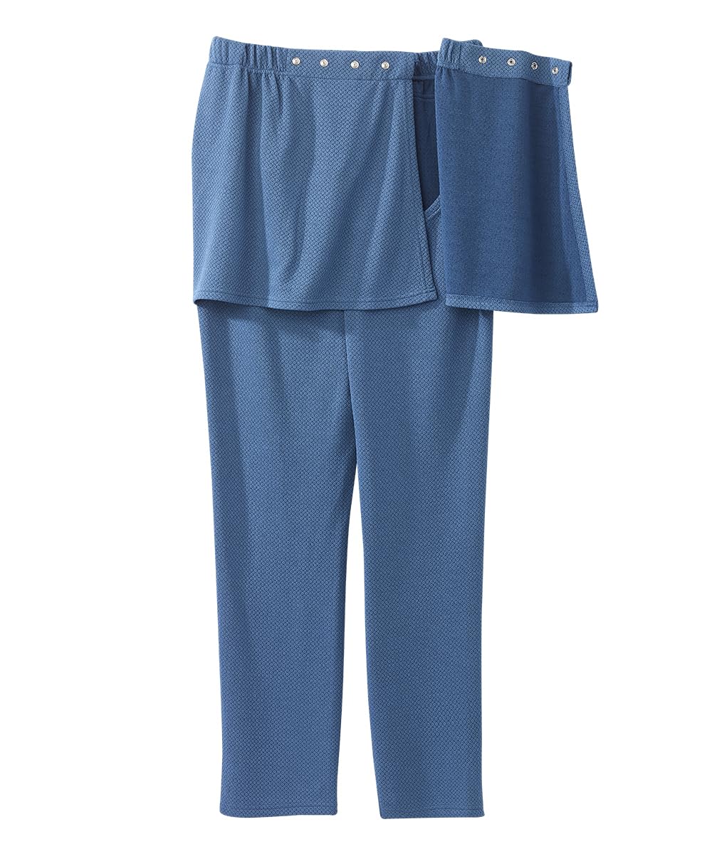 Silvert's Adaptive Clothing & Footwear Women’s Open Back Stretch Knit Pant - Denim 3XL