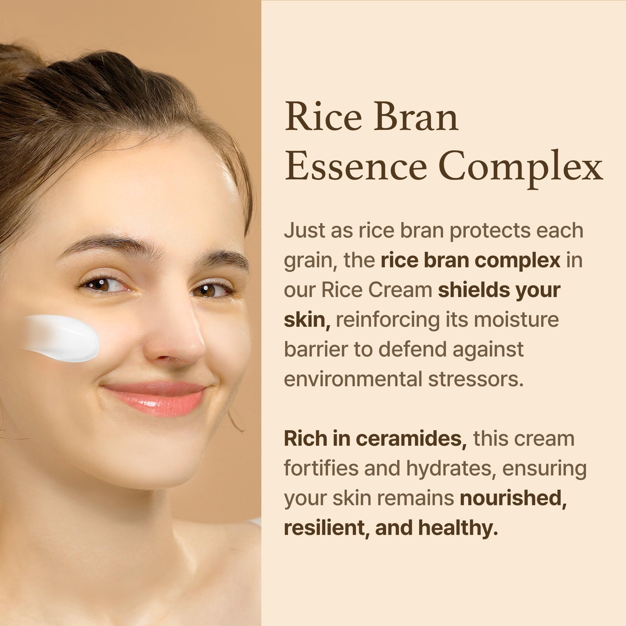 I'm from Rice Cream 1.69 Ounce, 41% Rice Bran Essence with Ceramide, Glowing Look, Improves Moisture Skin Barrier, Nourishes Deeply, Smoothening to Even Out Skin Tone, K Beauty