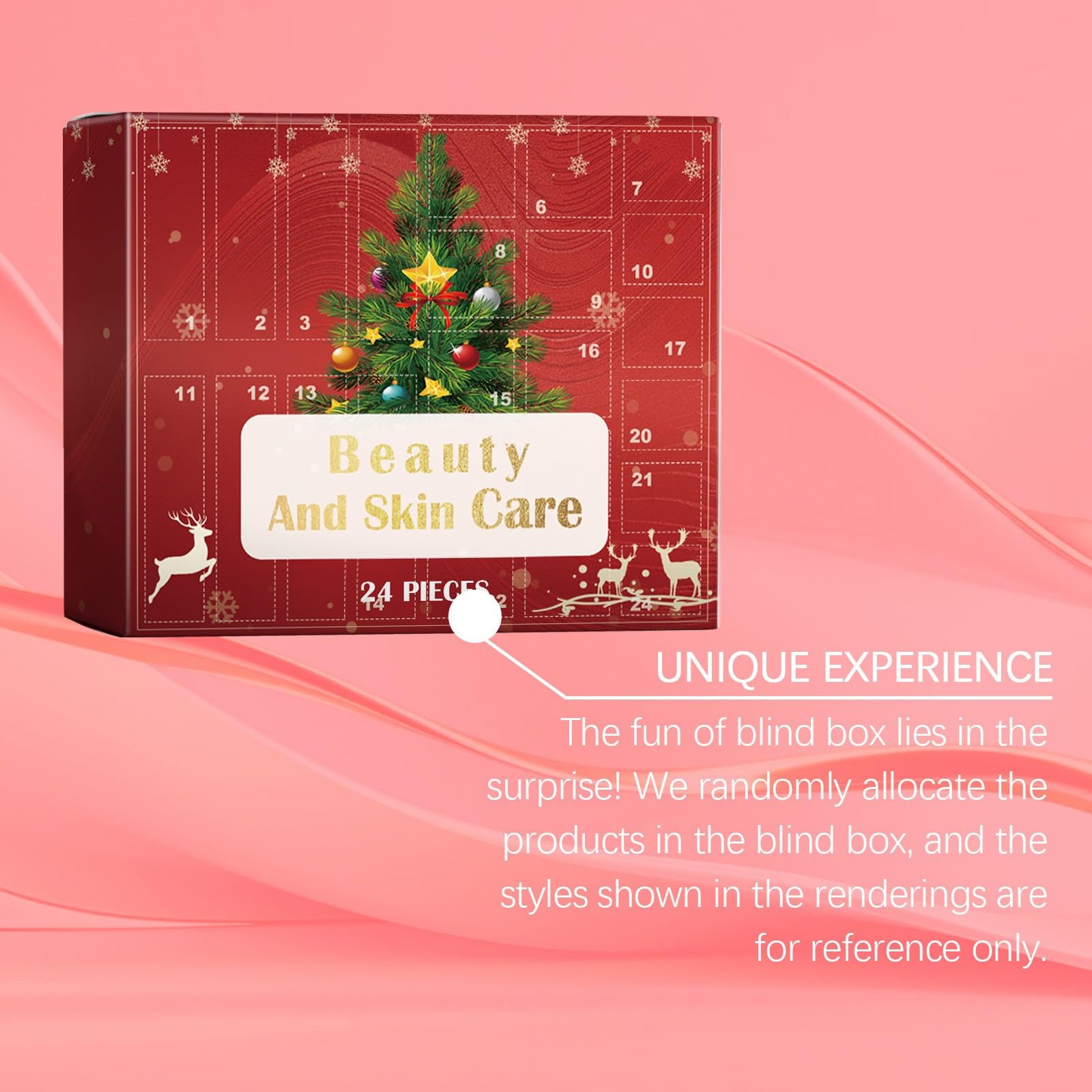 Beauty and Skin Care Advent Calendar 2024, Christmas Moisturizing and Hydrating 24 Set, Christmas Gifts Skincare Sets for Teen Girls and Women, Christmas Surprise Gift Box for Women