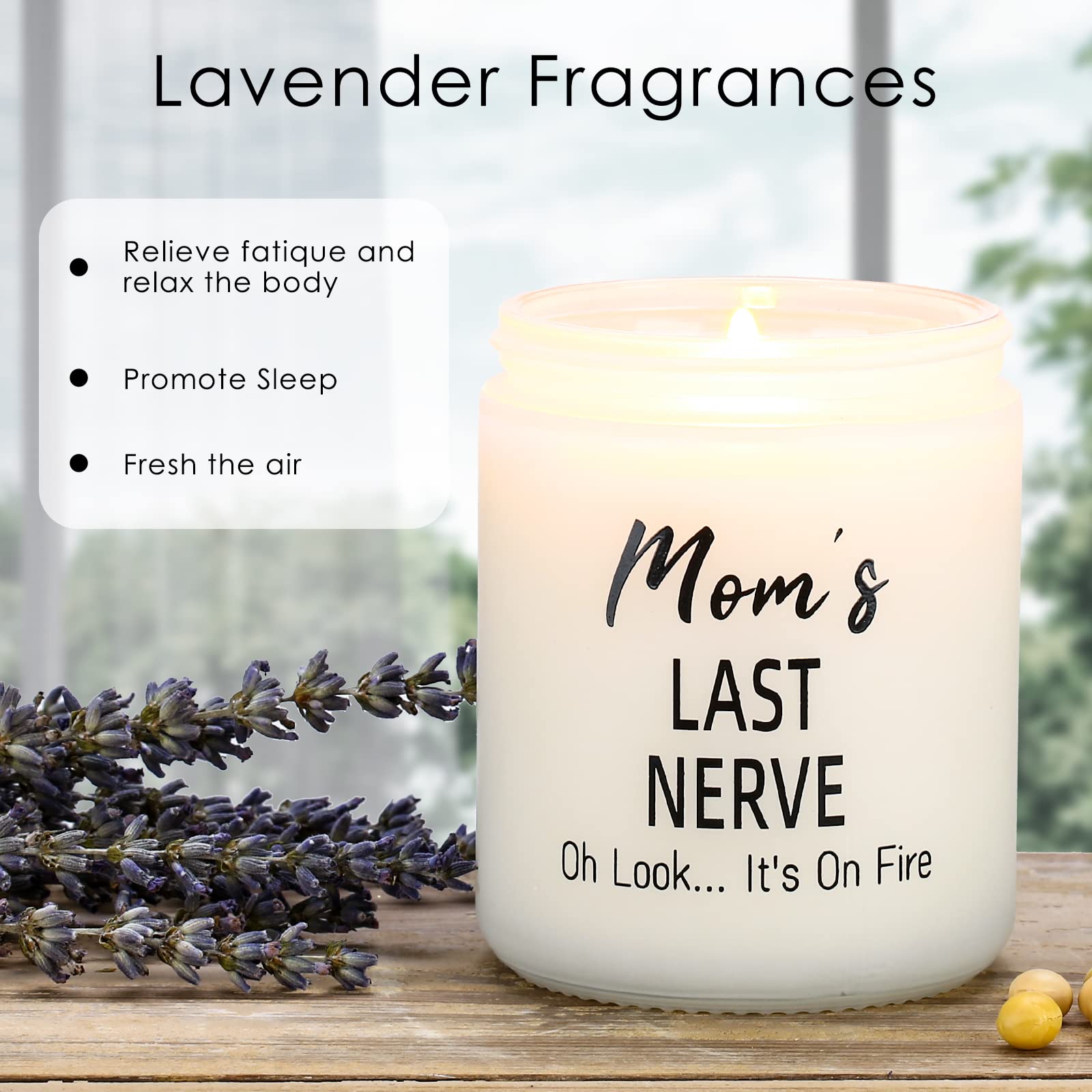 Gifts for Mom- Mom Birthday Gifts, Funny Mothers Day Gifts from Daughters or Son, Unique Mom Birthday Gifts, Funny Present for Women, Lavender Scented（7oz）