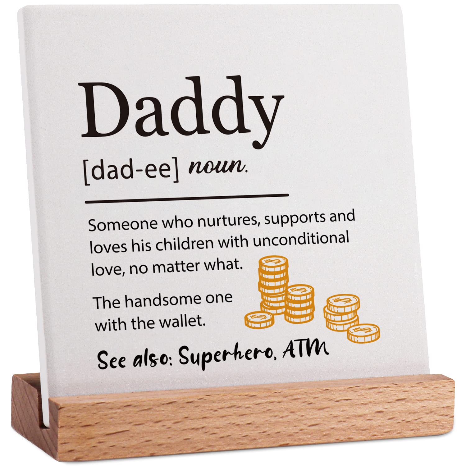 Daddy Funny Definition Gifts from Son Daughter, Father's Day Gifts, Best Dad Ever Gift Ideas, Dad Birthday Gifts for Men, Father's Day Gifts from Kids Wife