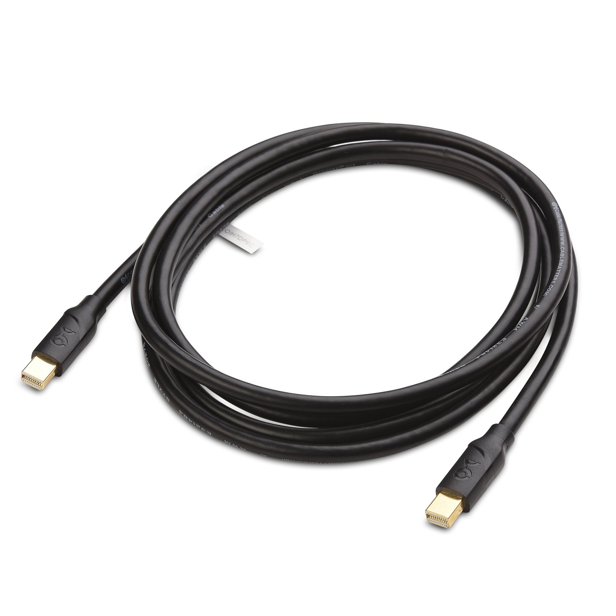 Cable Matters 4K Mini DisplayPort to Mini DisplayPort Cable in Black 6 Feet - Not a Replacement for Thunderbolt Cable, Not Compatible with iMac, Not Support Target Display Mode