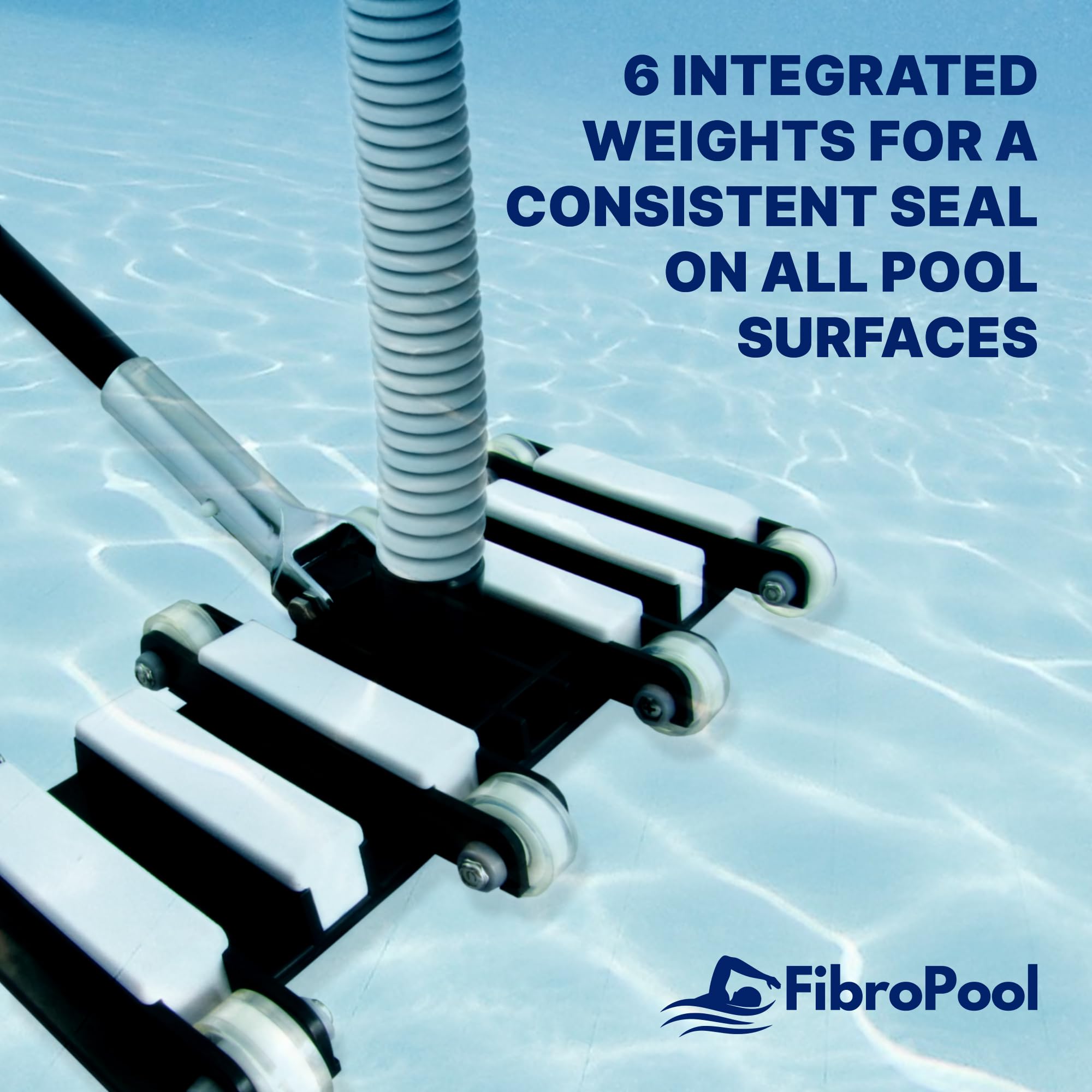 FibroPool Professional Flexible Swimming Pool Vacuum Head