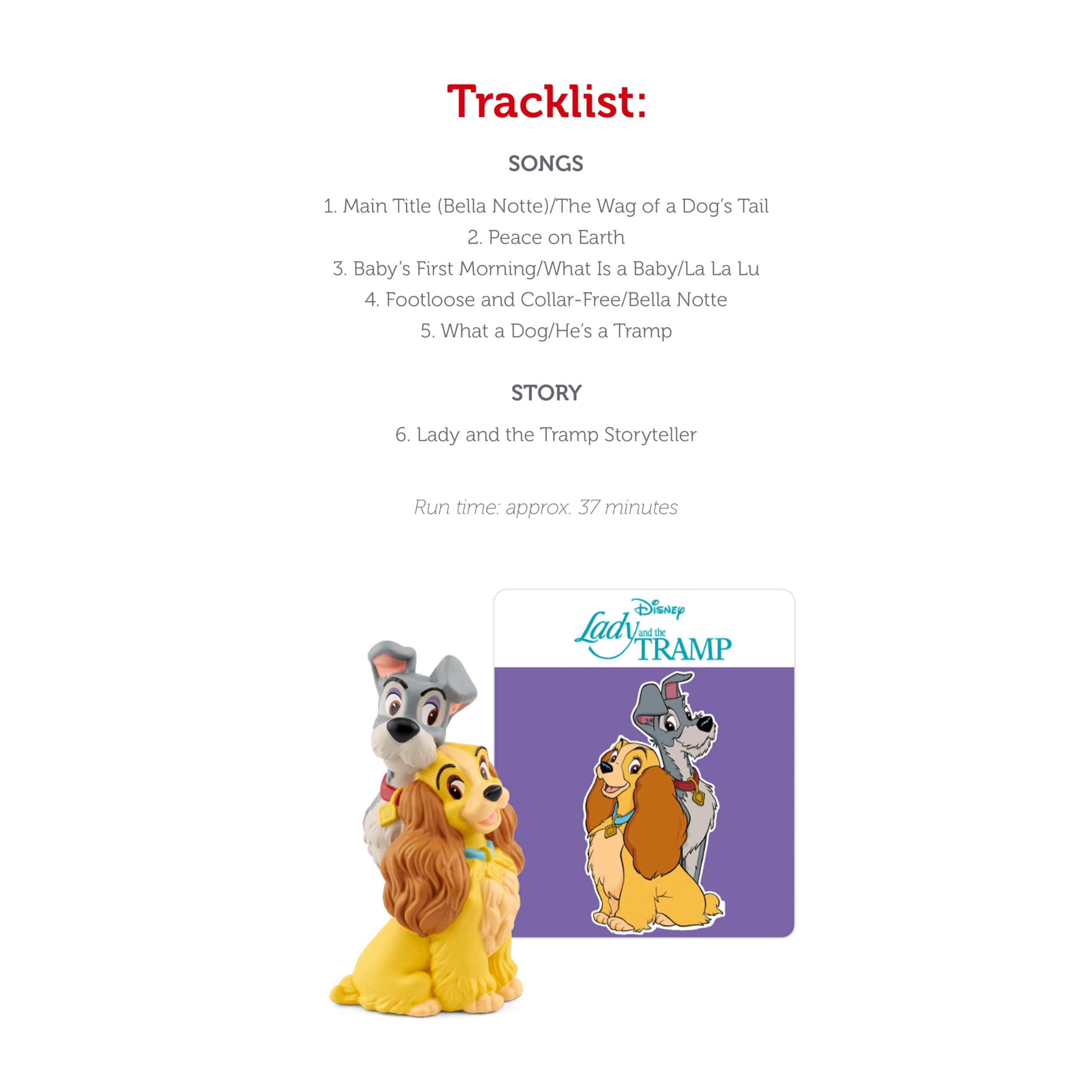 Tonies Lady and The Tramp Audio Toy Figurine from Disney
