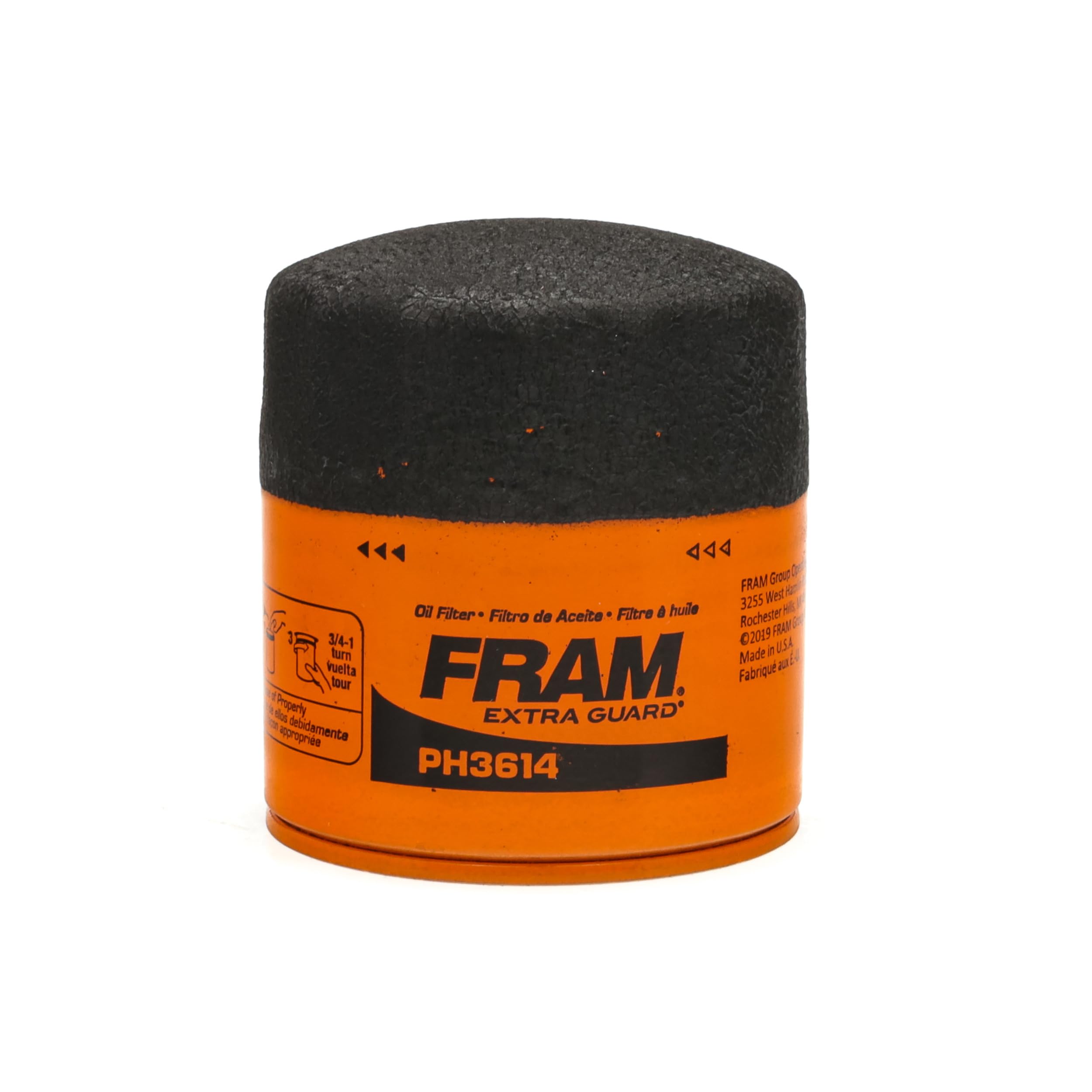 FRAM Extra Guard PH3614, 10K Mile Change Interval Spin-On Oil Filter