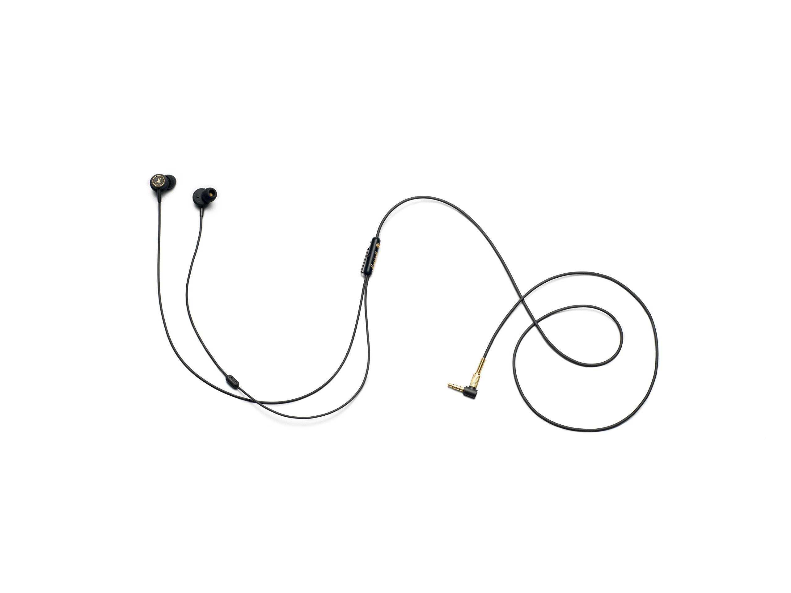 Marshall Mode EQ Wired in-Ear Headphones - Black and Brass