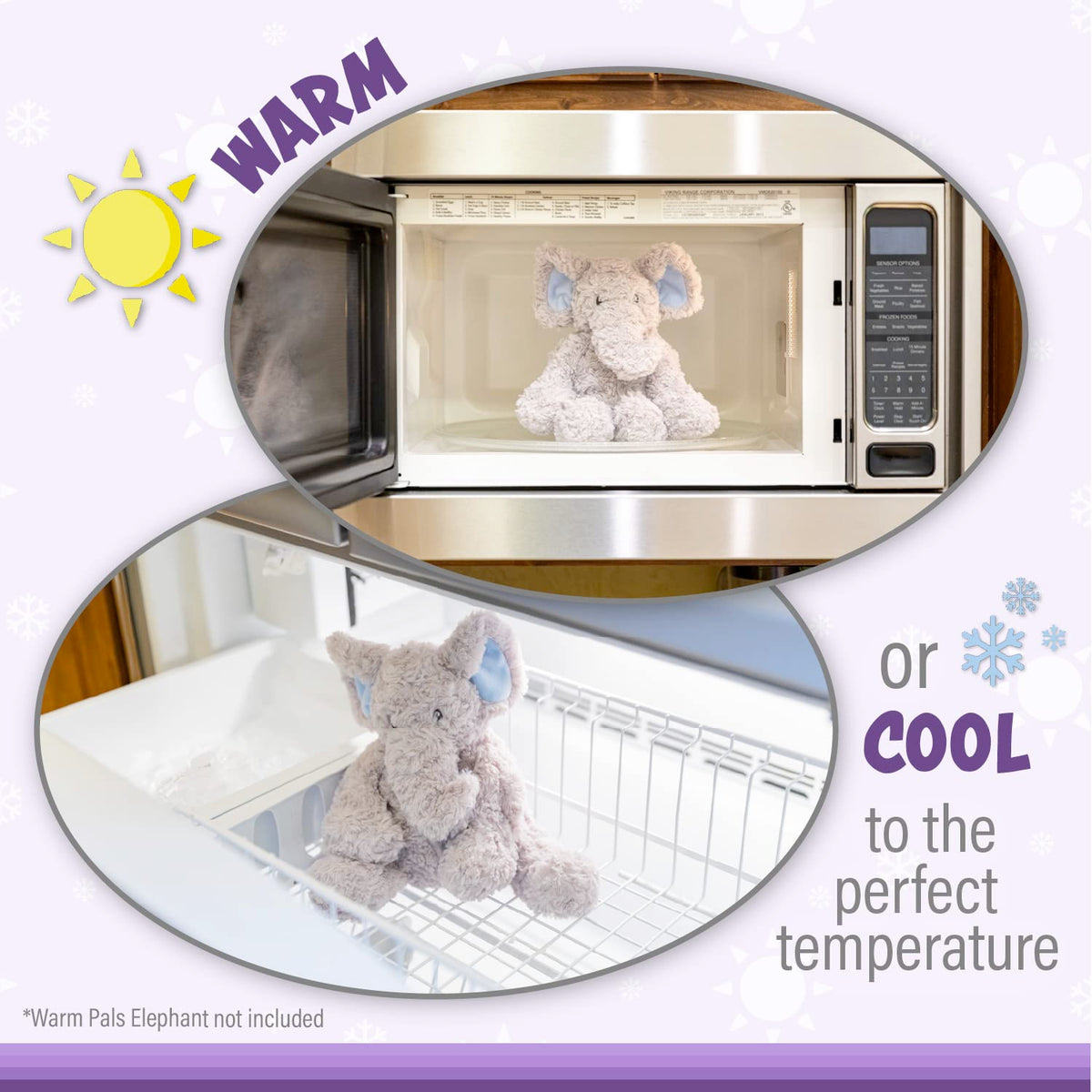 Warm Pals - Peppy Penguin - 1.5lbs - Cozy Microwavable Lavender Scented Plush Toys - Heated Stuffed Animal - Heatable Coolable Bedtime Comfort Plushie
