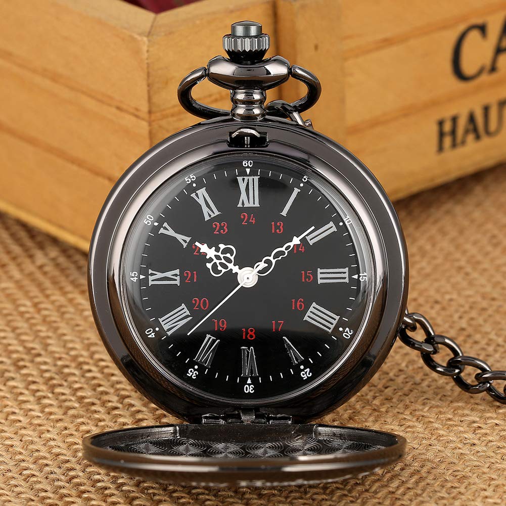 Udaney to My Grandson Pocket Watch and Keychain Set from Grandpa/Grandma Christmas/Birthday Gifts for Grandson