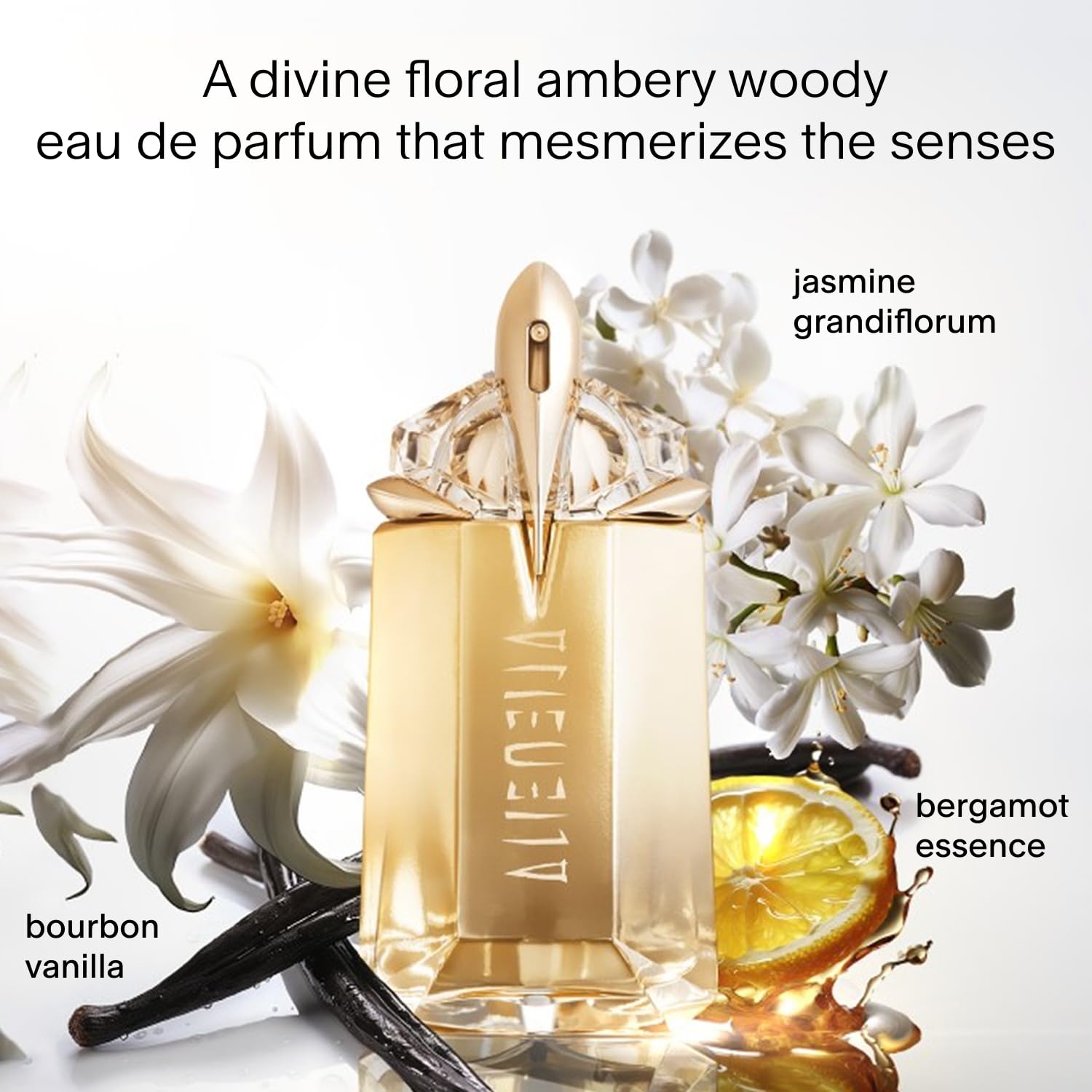 Mugler Alien Goddess - Eau de Parfum - Women's Perfume - Floral & Woody - With Bergamot, Jasmine, and Vanilla - Long Lasting Fragrance - 2.0 Fl Oz