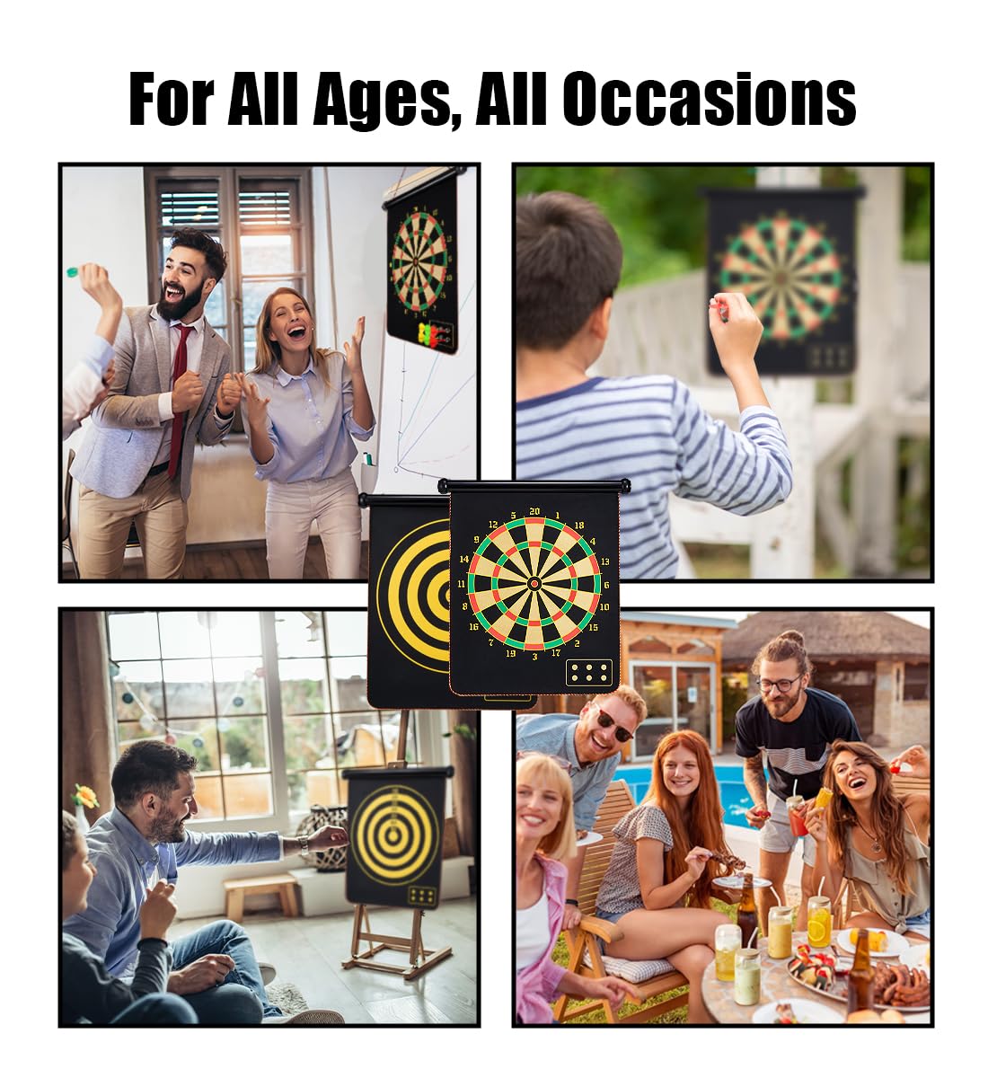 Givevan Magnetic Dart Board for Kids, Gifts Ideas for Teenage Boys Girls, Dartboard Games, Toys for Teen Age 6 7 8 9 10 11 12 13 14 15 16 Years, Cool Stuff for Christmas, Room Decor