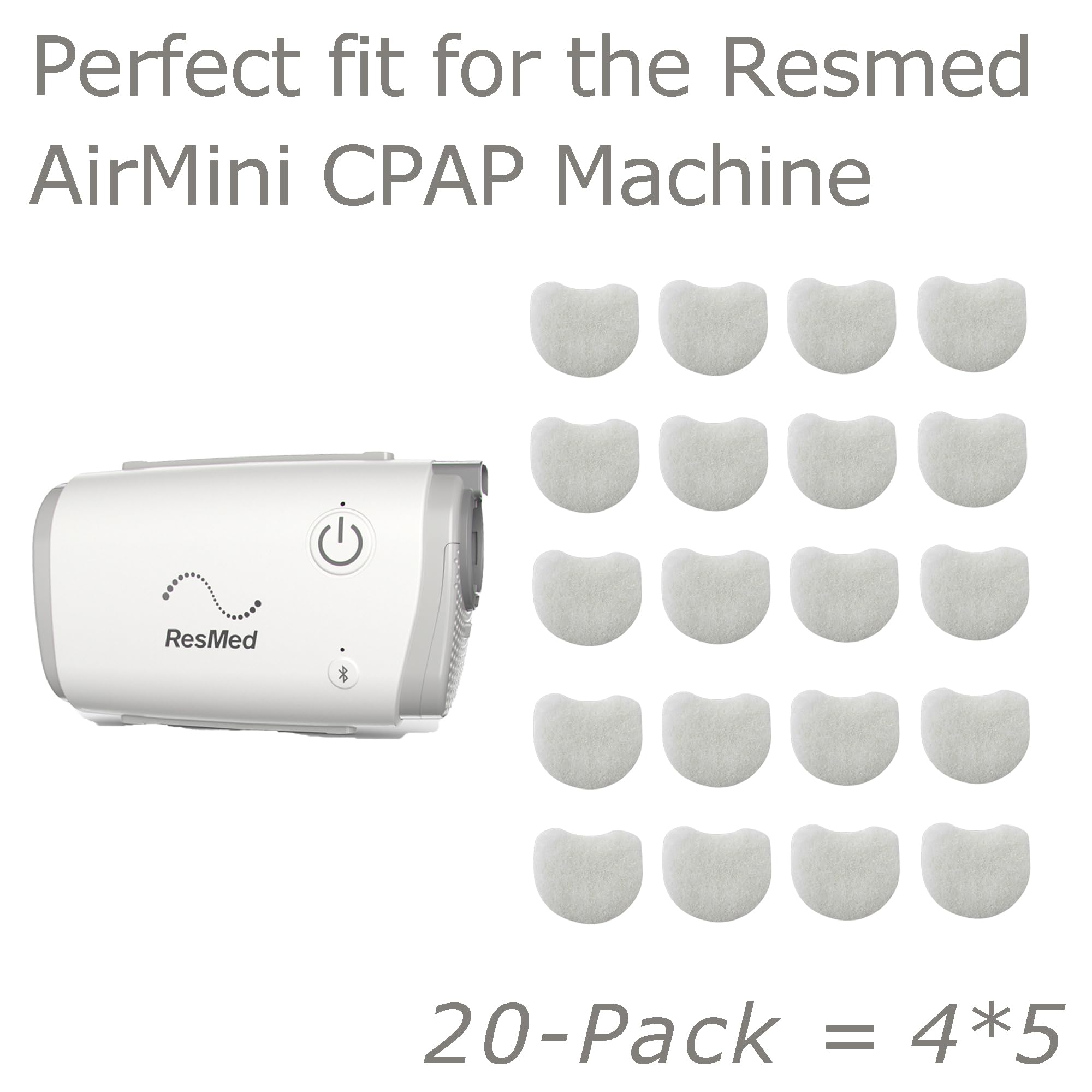 CPAP Filters Compatible with ResMed AirMini CPAP Machine (20)