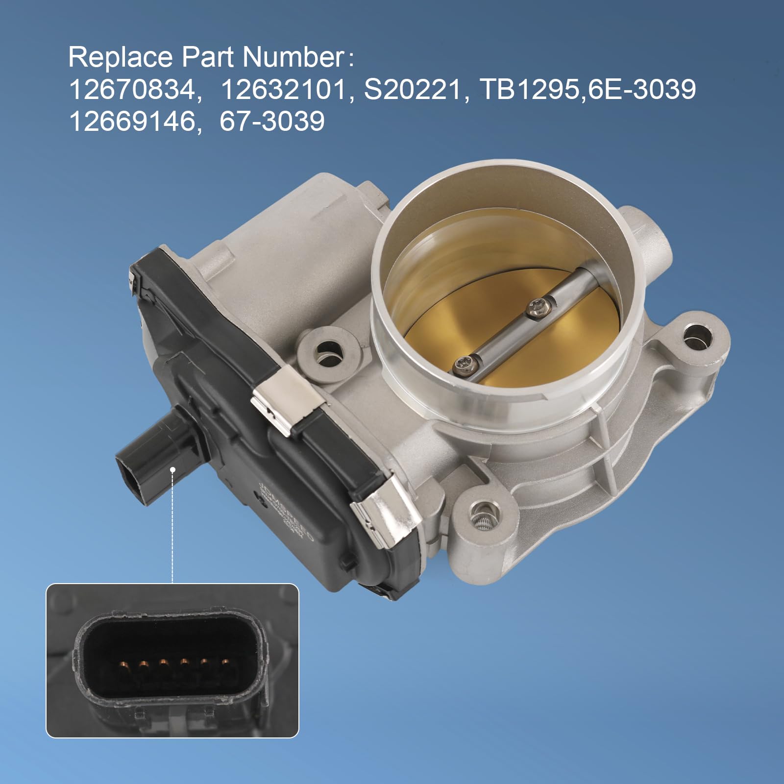 RADHLBNIU Electronic Throttle Body Compatible with Buick Lacrosse Regal Verano Chevy Captiva Sport Equinox Impala Malibu Orlando GMC Terrain L4 2.4L Replaces# S20221 12670834 12669146