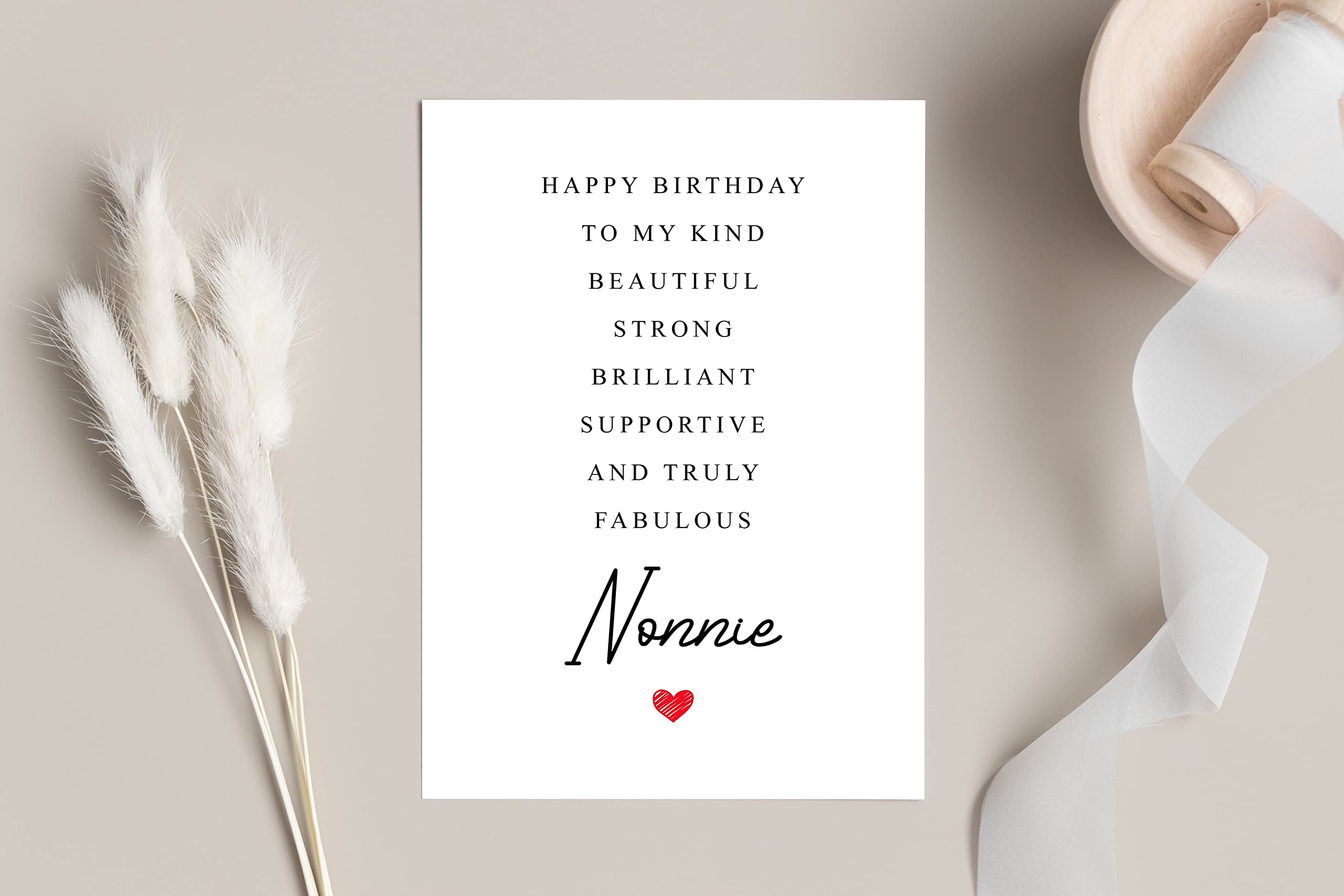 Nonnie Birthday Card Poem - Amazing Nonnie Gift - Birthday Card Nonnie - Special Nonnie Birthday Card - Birthday Card For Nonnie