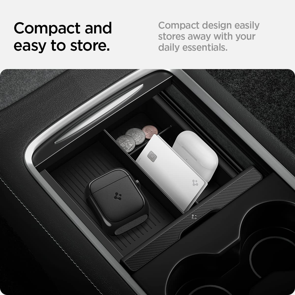 Spigen EZ Slide & Brush Screen Cleaner Designed for Tesla Cleaner and All Screens, Phones, Laptops, Tablets, EV Cars, No Solution Needed (Extra Microfiber Pad Included)