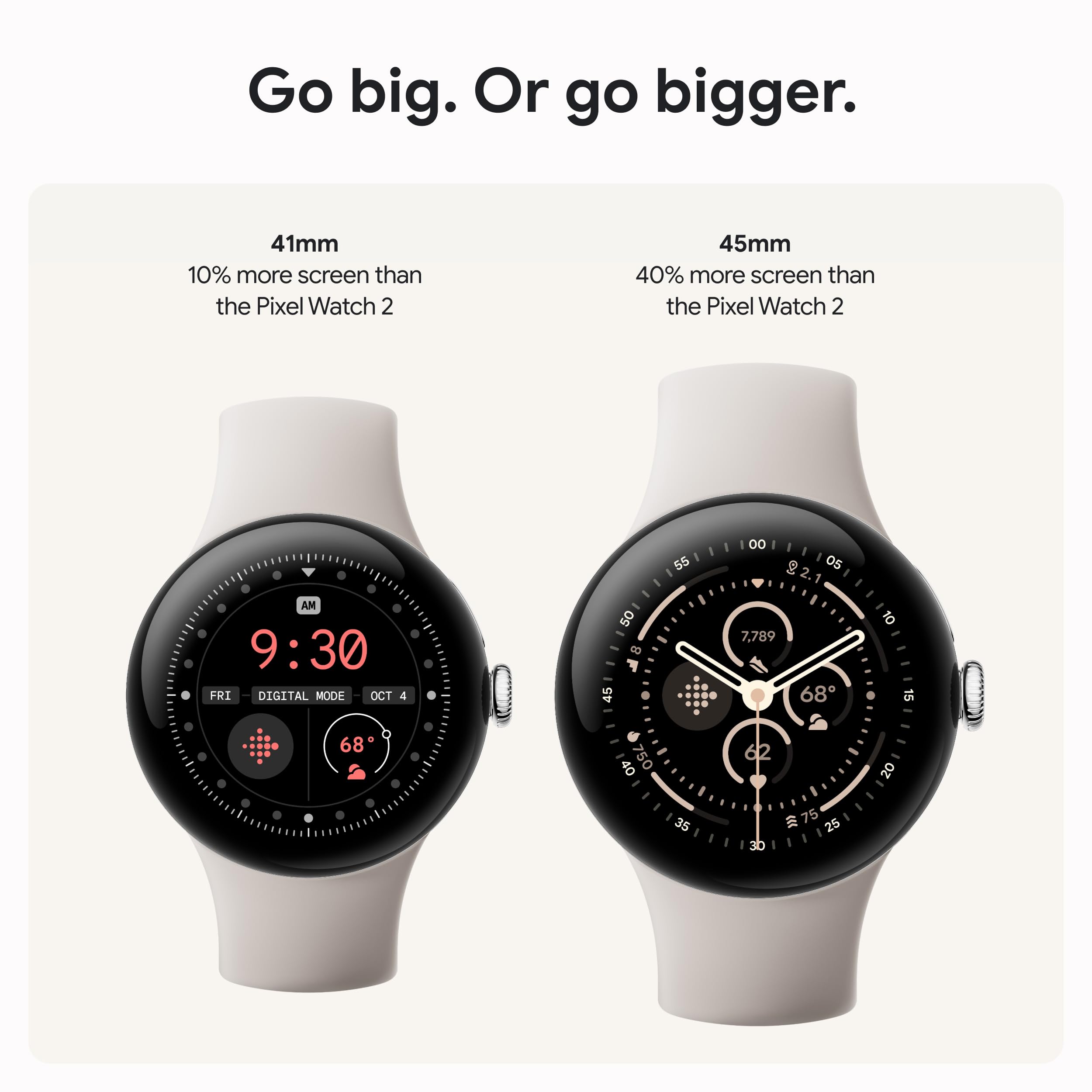 Google Pixel Watch 3 (41mm) Latest Model - Android Smartwatch with Heart Rate Tracking, Advanced Running from Fitbit, Fitness Insights, 24-Hour Battery - Matte Black Aluminum Case - Obsidian Band WiFi
