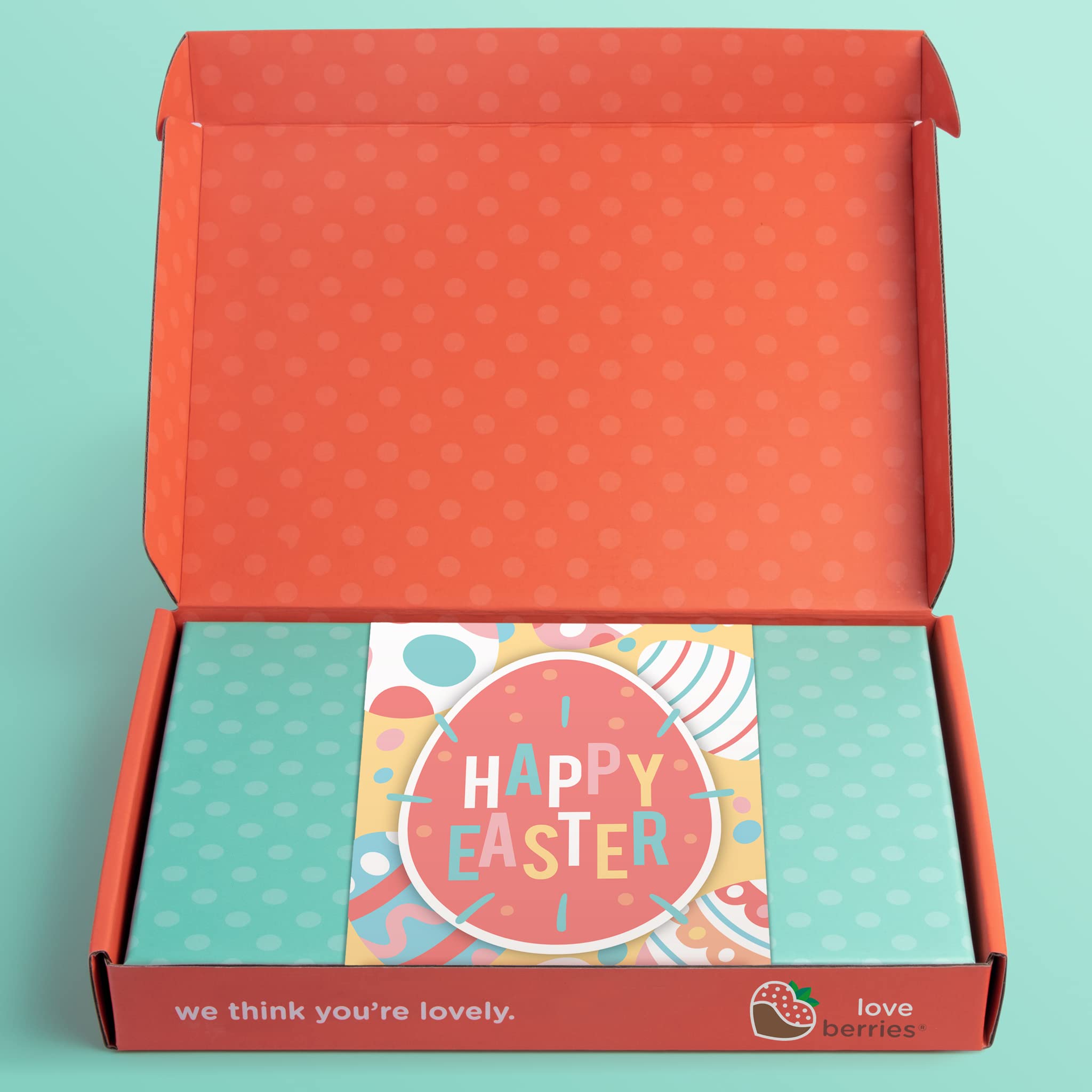 Happy Easter Chocolatey Covered Sandwich Cookies by Love Berries