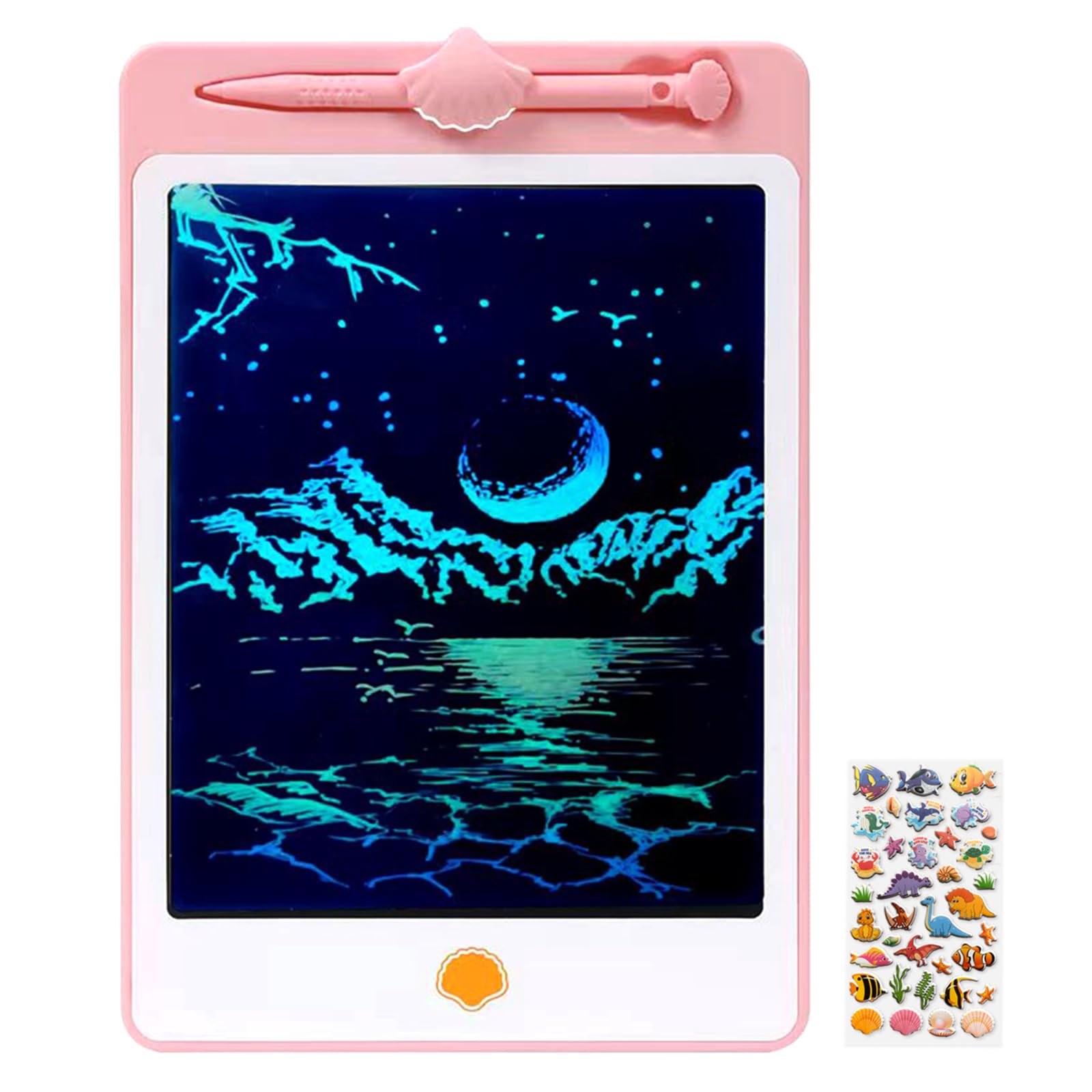 LCD Writing Tablet Doodle Board, 10 Inch Portable Drawing Board for Kids Reusable Writing Pad for Toddlers Educational Learning Toys Gifts for 3 4 5 6 7 8 Years Old Girls Boys (Pink, 10 inch)