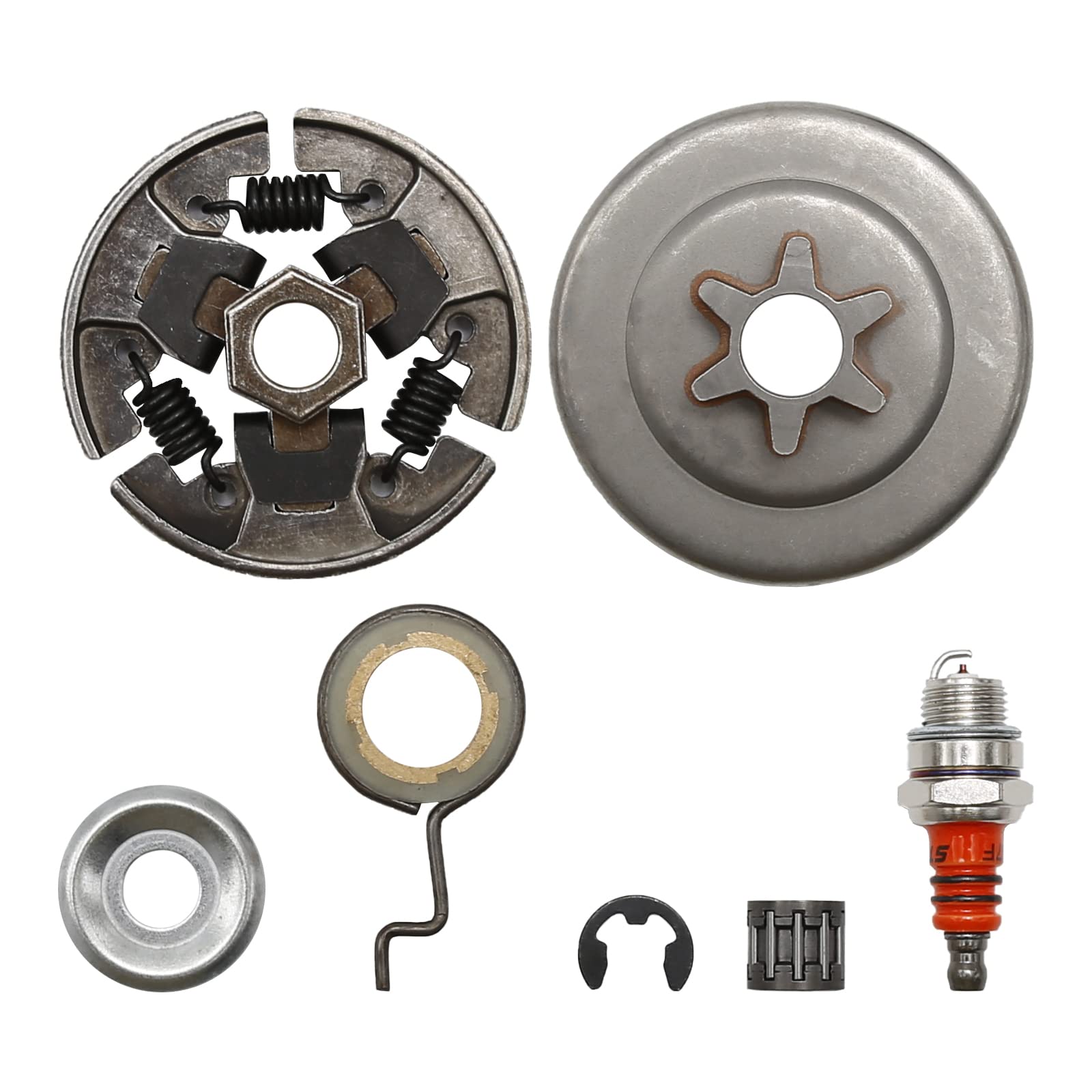 Hoypeyfiy 3/8" Sprocket Clutch Kit Replacement for Stihl 017 018 021 023 025 MS170 MS180 MS210 MS230 MS250 Chainsaws Replace 1123 640 2003, 1123 640 2073