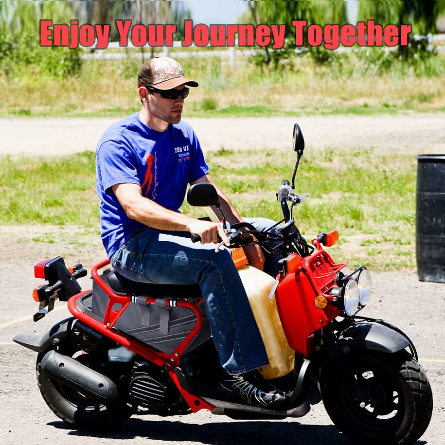 Sresk Ruckus Storage Accessories, Under Seat Storage Bag for Ruckus AKA Zoomer 2010-2022 Scooters Water and Tear Resistant 1680D Nylon with Shoulder Straps Luggage Saddle Bag (Black)