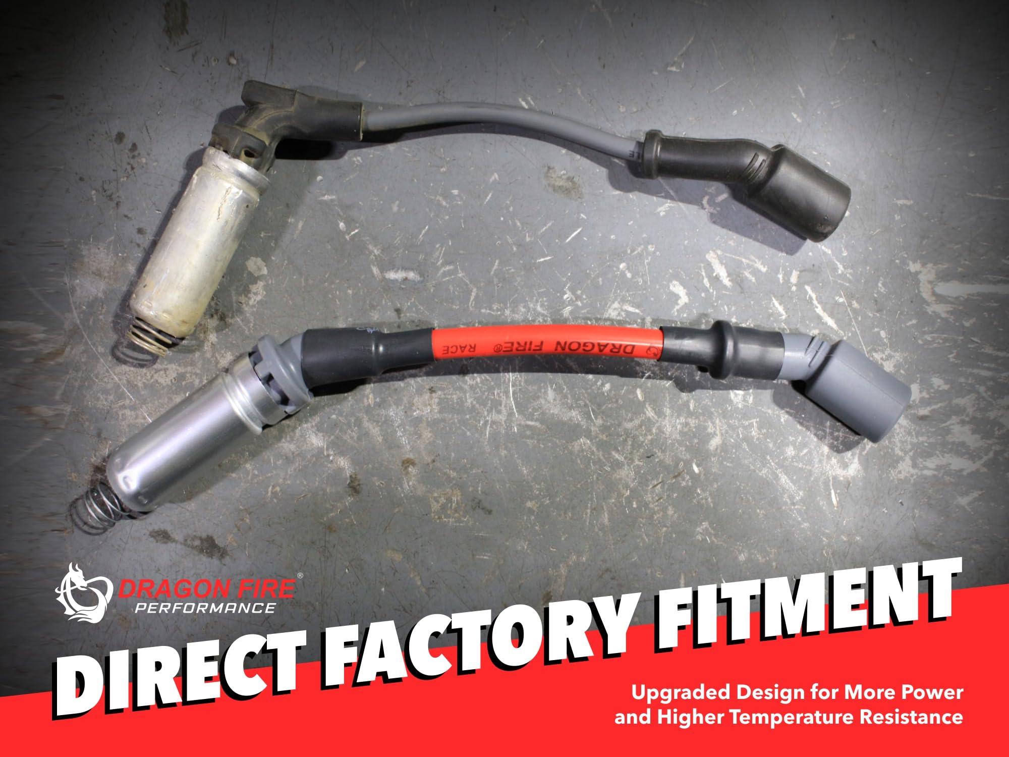 DRAGON FIRE Performance Ignition Power Pack Coils Iridium Spark Plugs Plug Wires OEM Replacement for GM, Chevy, GMC, Cadillac 5.3L 6.0L V8 (Fits 1999-2013 Silverado, Sierra, Tahoe, Suburban, Escalade)