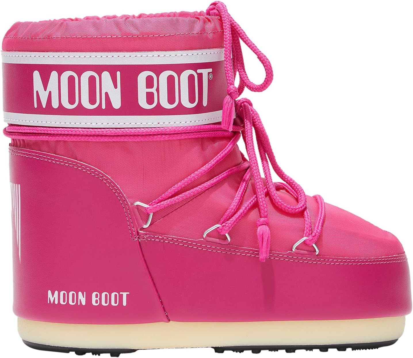 Moon Boot, Icon Low Nylon Unisex Boots, 39/41, Bougainvillea