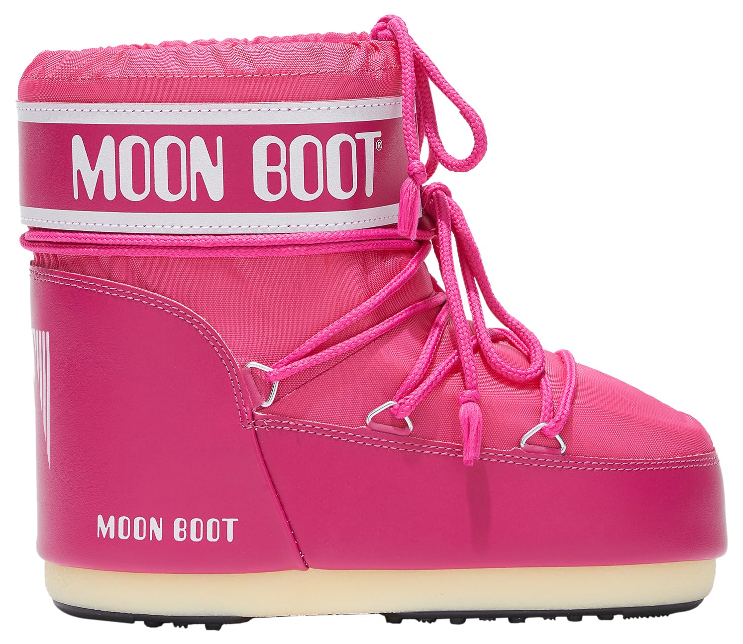 Moon Boot, Icon Low Nylon Unisex Boots, 39/41, Bougainvillea