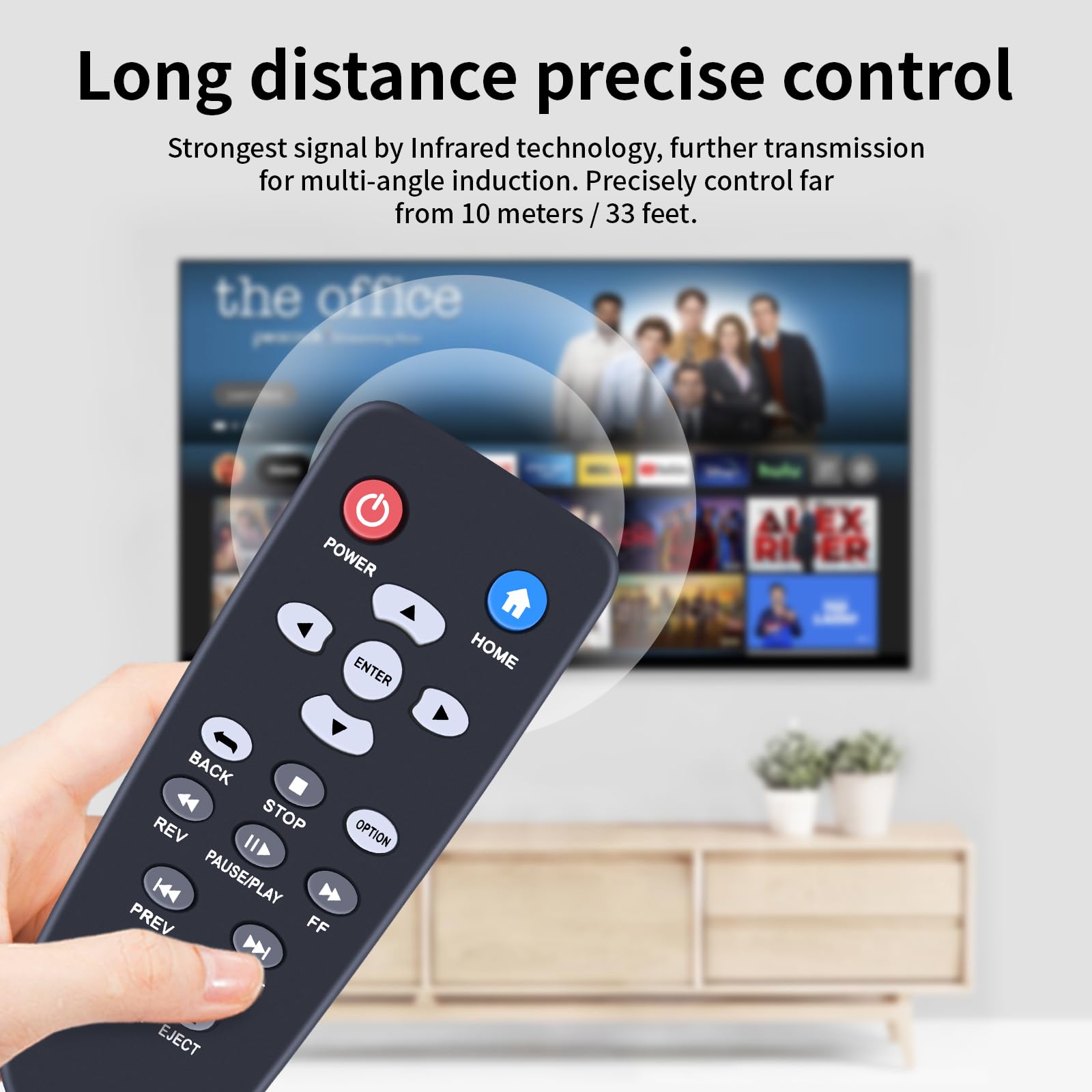 WD-RC Replacement Remote Control Compatible for WD Western Digital WD TV 1tb 2tb 3tb Live TV Plus Mini HD Hub Media Player