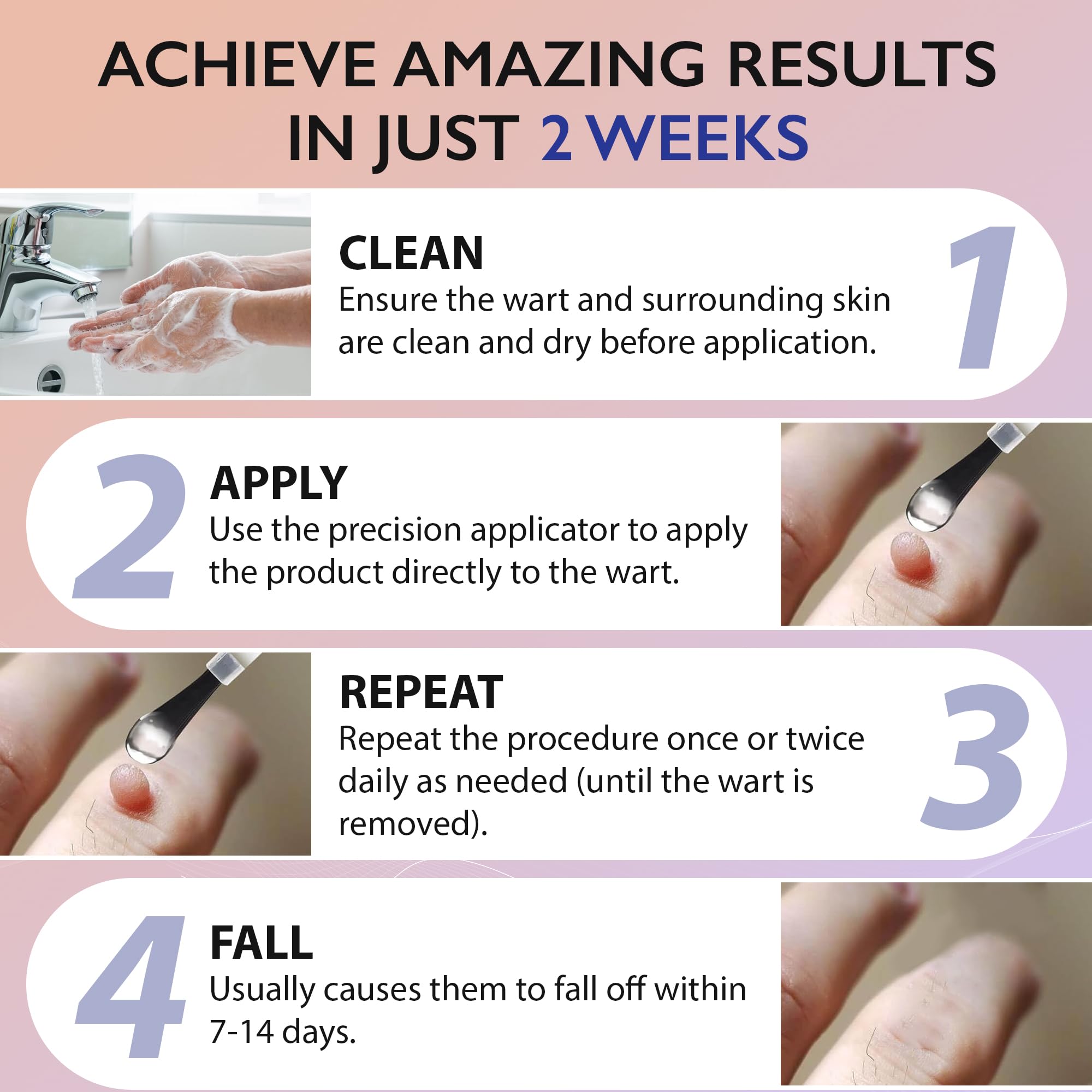 Fast-Acting Wart Remover for Plantar Wart: Salicylic Acid Wart Remover Freeze Off for Men Women - Wart Removal for Plantar Wart, Genital Wart, H Warts, Common Wart, Flat Wart, Corn, Callus, Feet Warts
