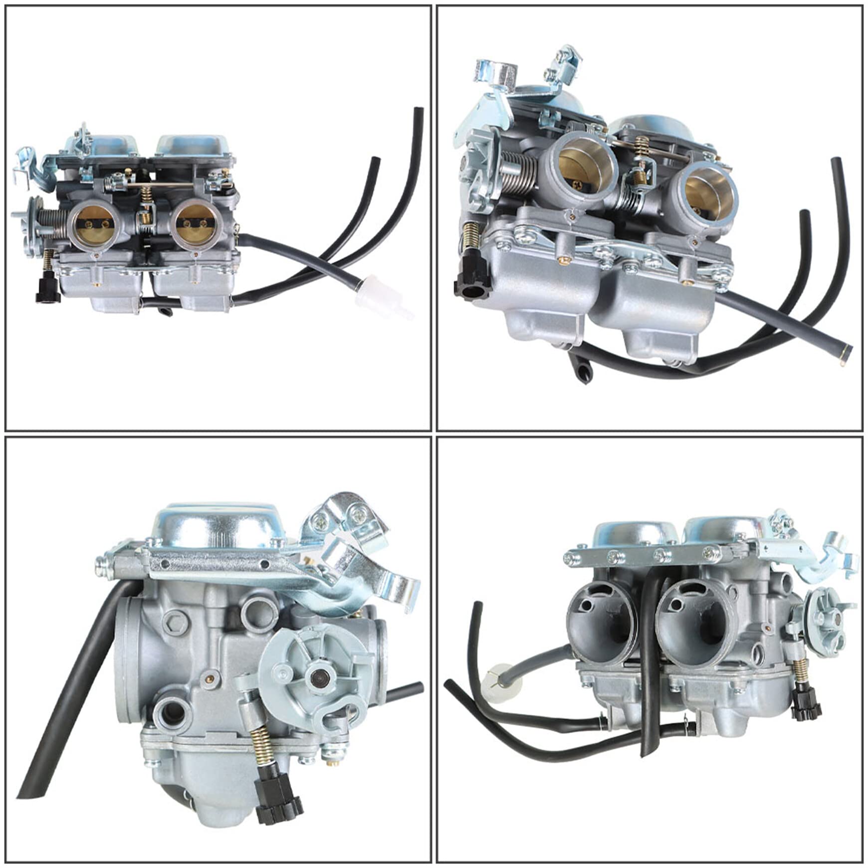 Silscvtt Carburetor Dual ASSY Set Chamber Replacement for Honda 250 CMX250C 1985-2014 CA250 1996-2010 CA CMX 250 C Motorcycle Carb