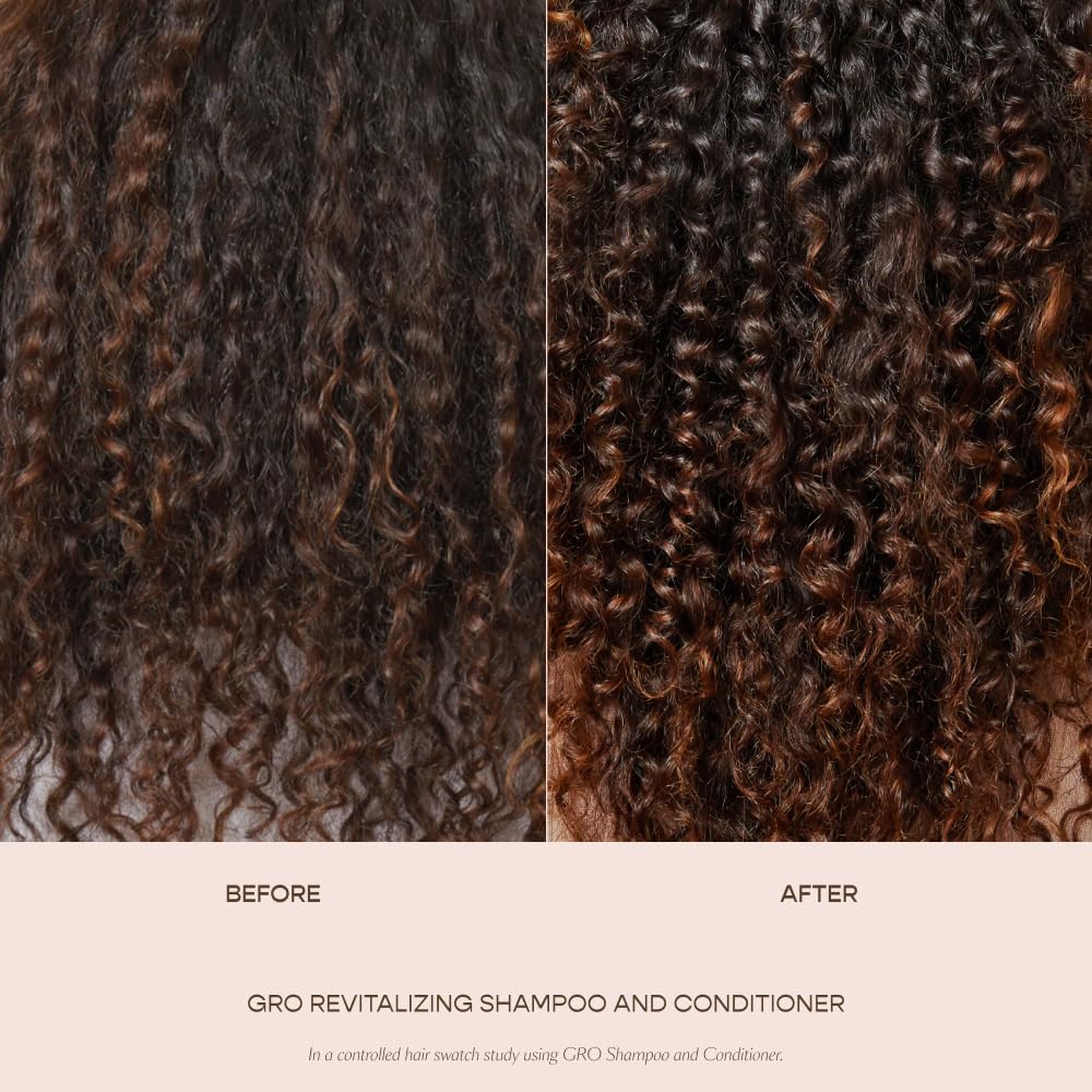 VEGAMOUR GRO Revitalizing Shampoo, Support Thicker, Fuller Looking Hair, Shampoo Formulated Without Sulfates for Thinning Hair with Vegan Keratin, Natural Citrus Scent (1.6 fl. oz.)